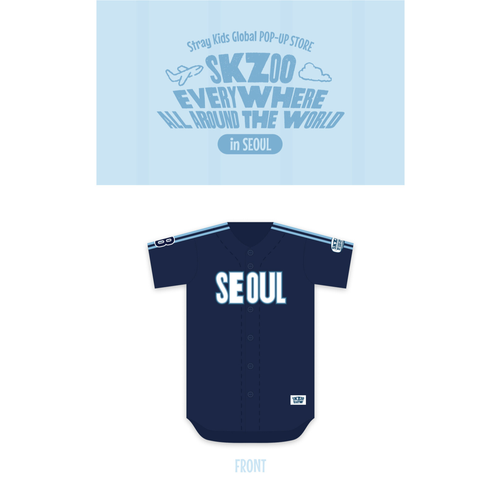Stray Kids Stray Kids - SKZOO Everywhere All Around The World : BASEBALL JERSEY SEOUL Ver.