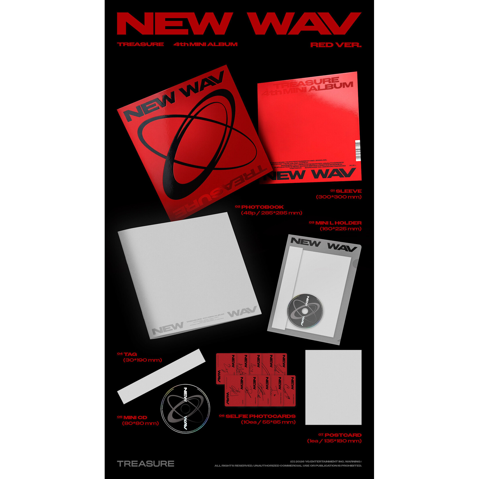 Treasure TREASURE - 4th MINI ALBUM [NEW WAV] (Photobook Ver.)