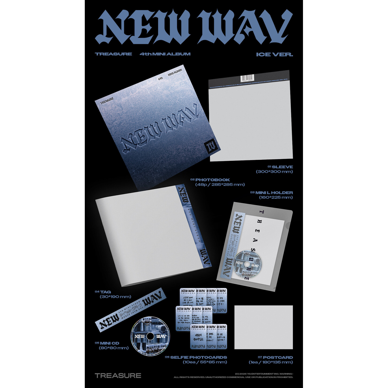 Treasure TREASURE - 4th MINI ALBUM [NEW WAV] (Photobook Ver.)