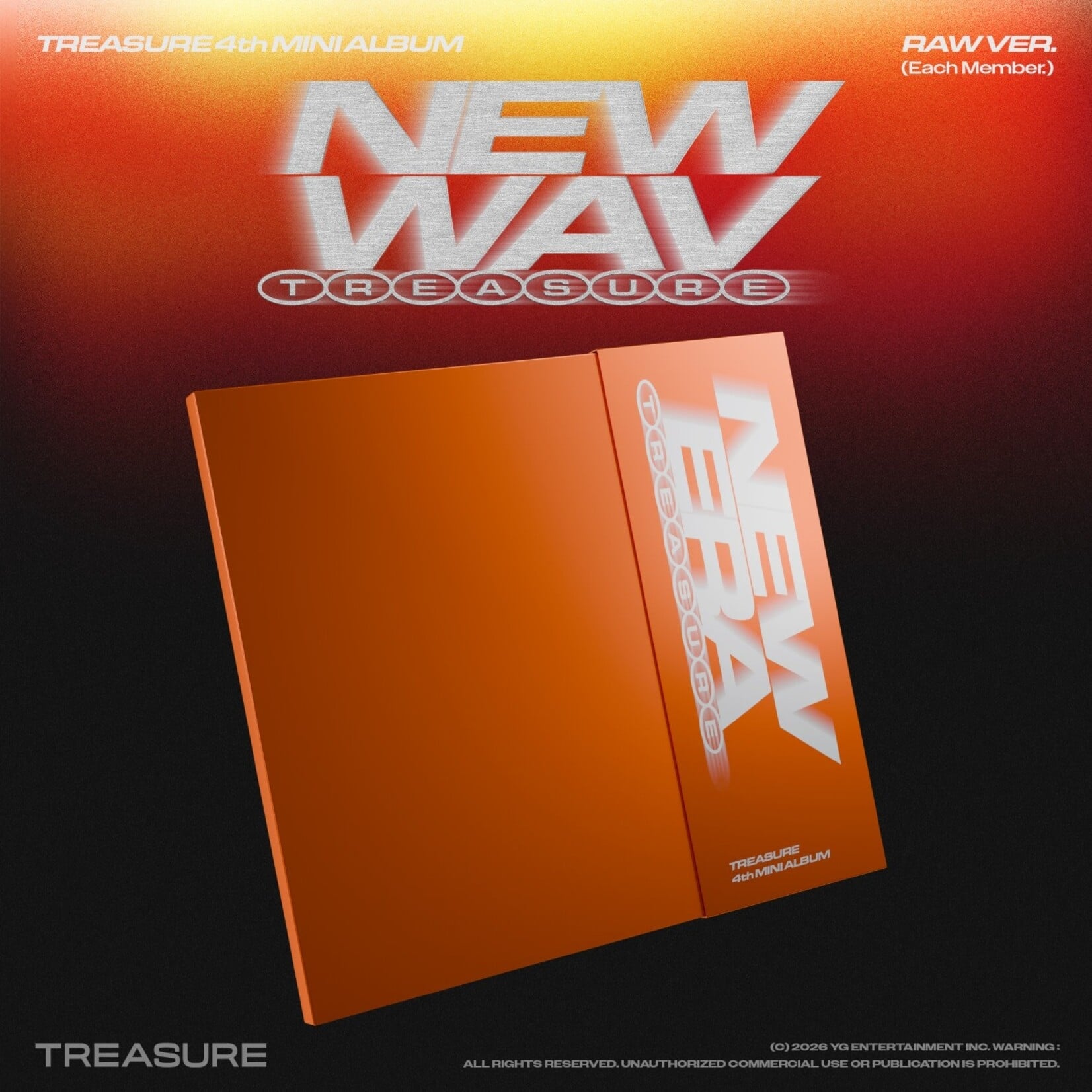 Treasure TREASURE - 4th MINI ALBUM [NEW WAV] (RAW VER.)