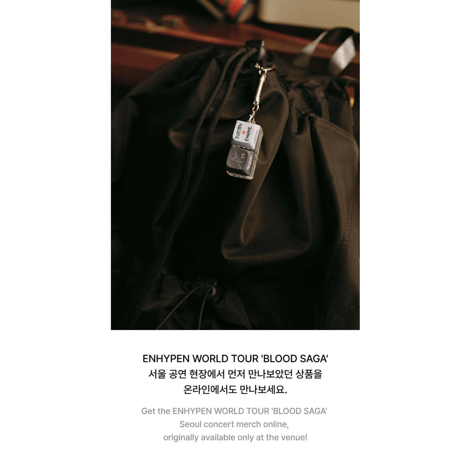 Enhypen ENHYPEN - WORLD TOUR 'BLOOD SAGA' Merch : Random Keyring