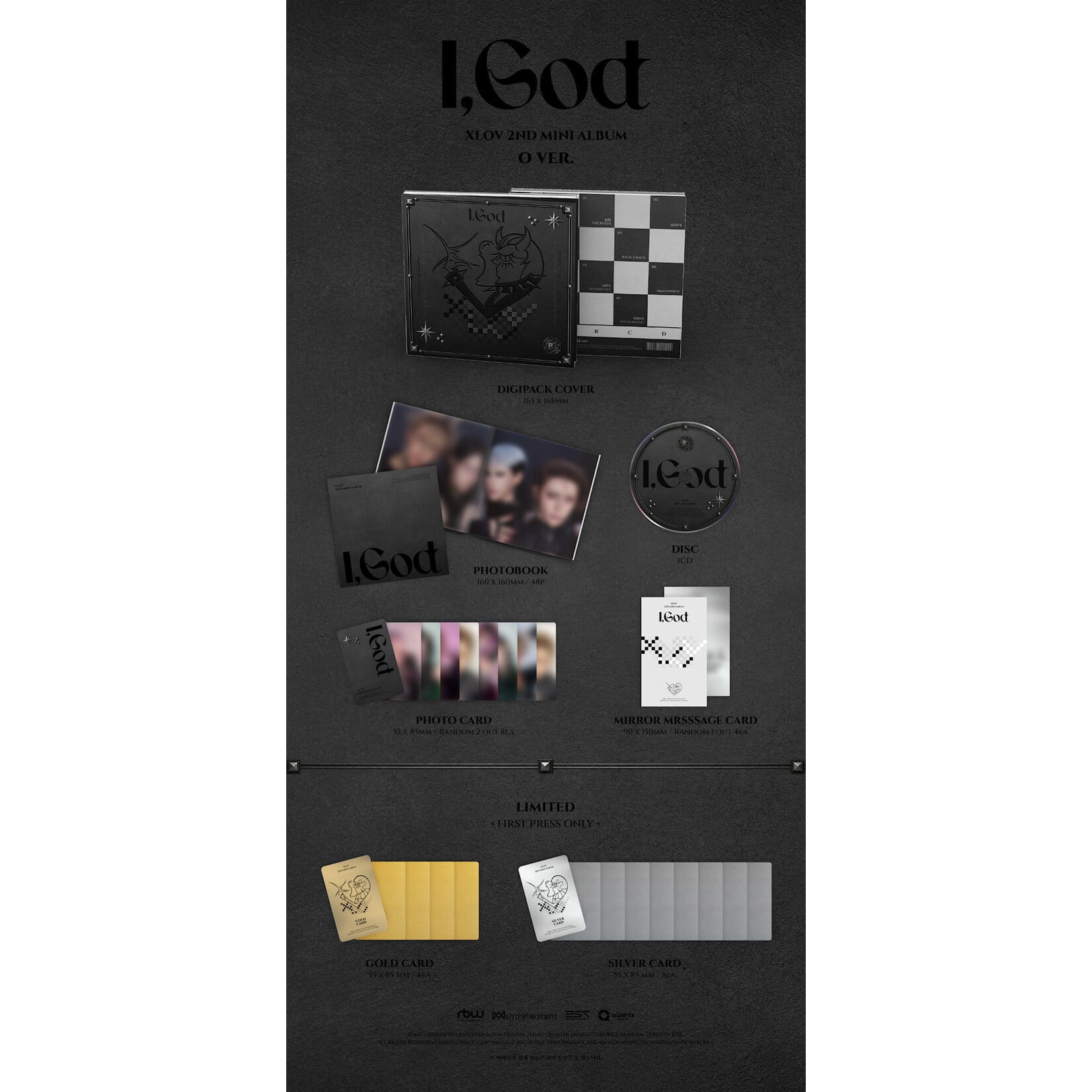 XLOV XLOV - 2ND MINI ALBUM [I,God] (FIRST PRESS)