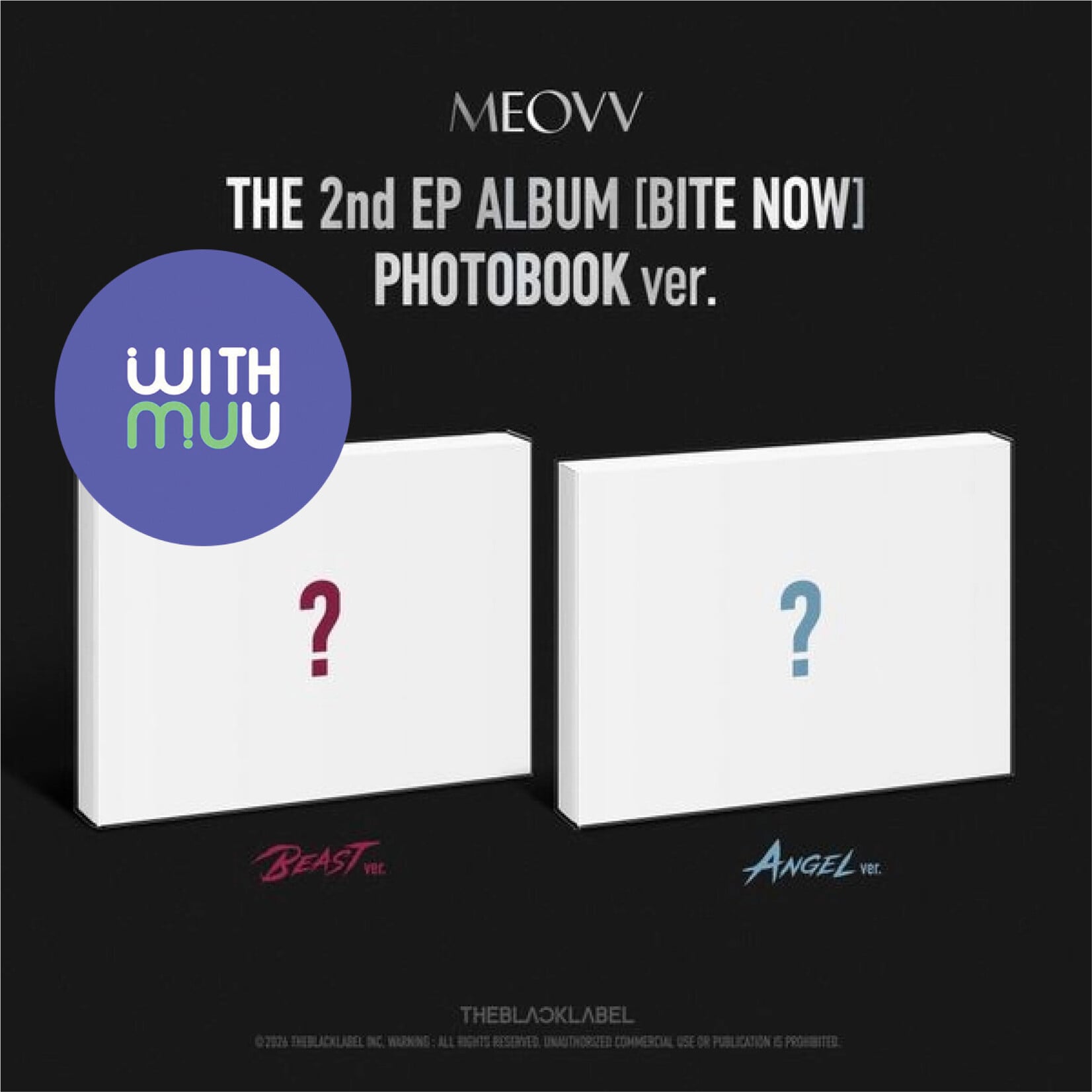 MEOVV MEOVV - THE 2nd EP ALBUM [BITE NOW] (PHOTOBOOK ver.) + Random Photocard (WITHMUU)