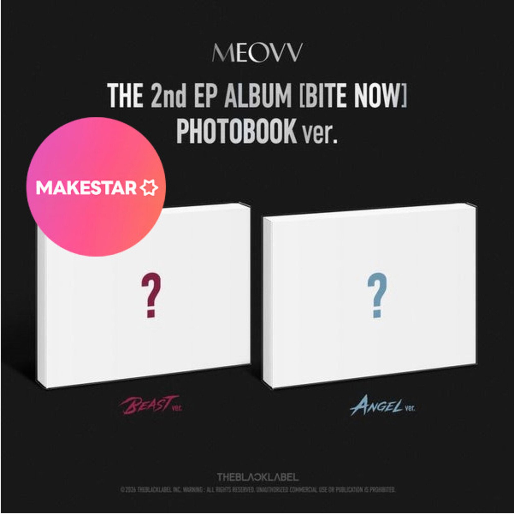 MEOVV MEOVV - THE 2nd EP ALBUM [BITE NOW] (PHOTOBOOK ver.) + Random Photocard (MAKESTAR)