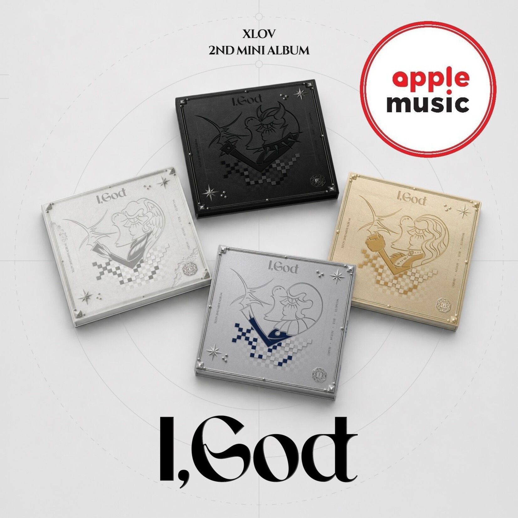 XLOV XLOV - 2ND MINI ALBUM [I,God] + Random Photocard (APPLE MUSIC)