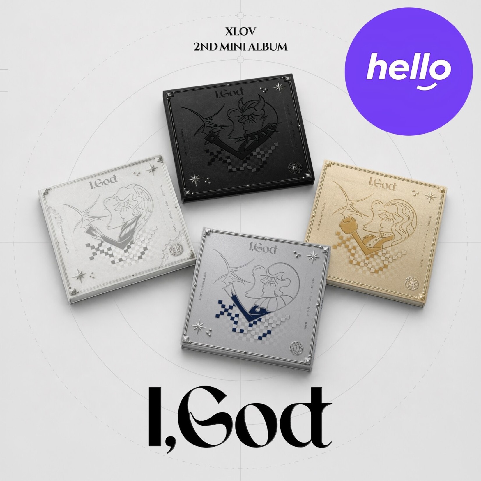 XLOV XLOV - 2ND MINI ALBUM [I,God] + Random Photocard (HELLOLIVE)