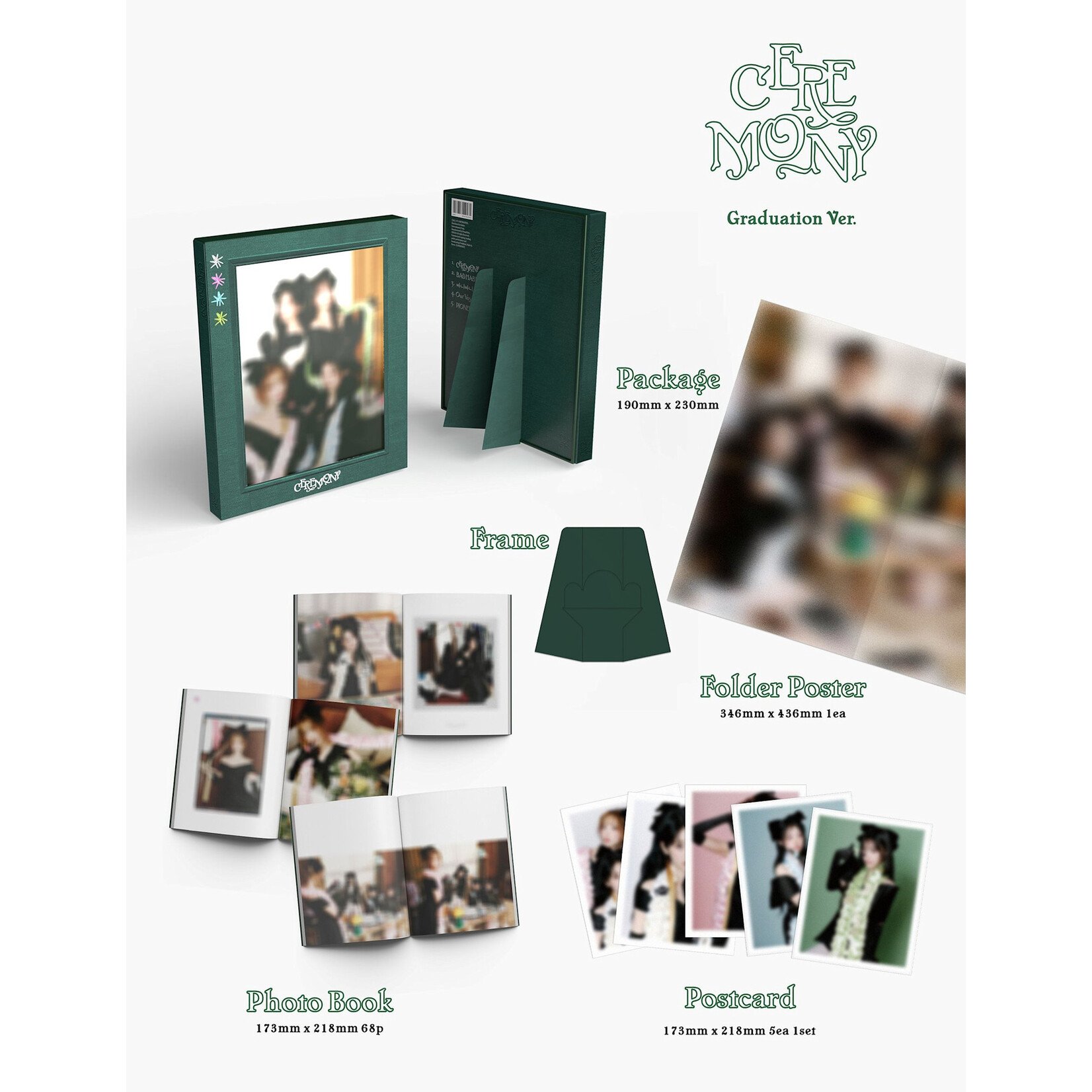 QWER QWER - 4th Mini Album [CEREMONY] (Photobook Ver.) + Random Photocard (SW)