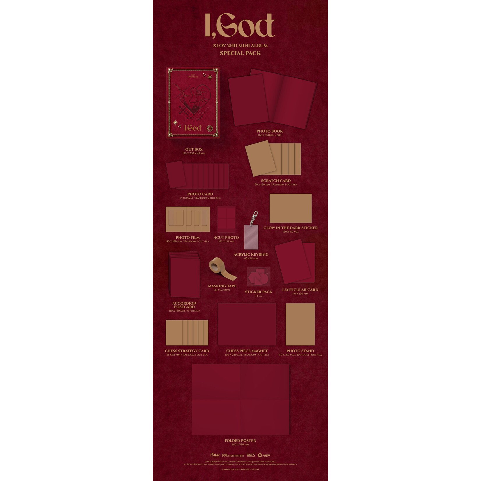 XLOV XLOV - 2ND MINI ALBUM [I,God] SPECIAL PACK MD