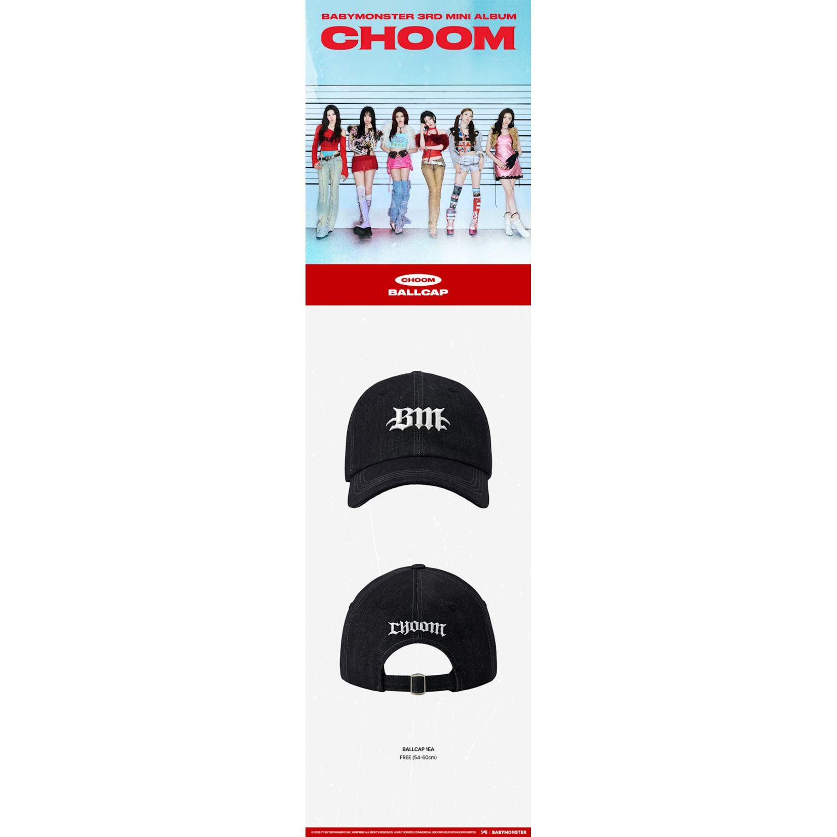 BABYMONSTER BABYMONSTER - [CHOOM] BABYMONSTER BALLCAP