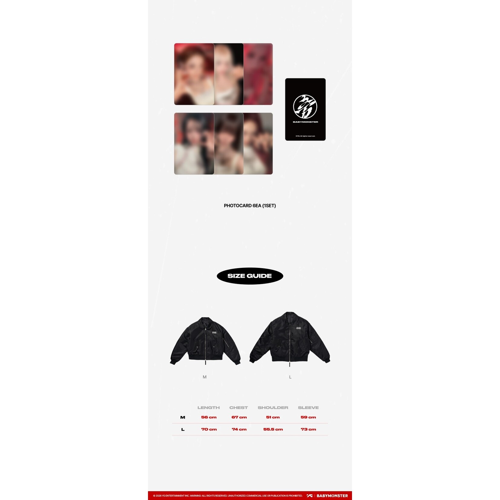 BABYMONSTER BABYMONSTER - [CHOOM] BABYMONSTER BOMBER JACKET