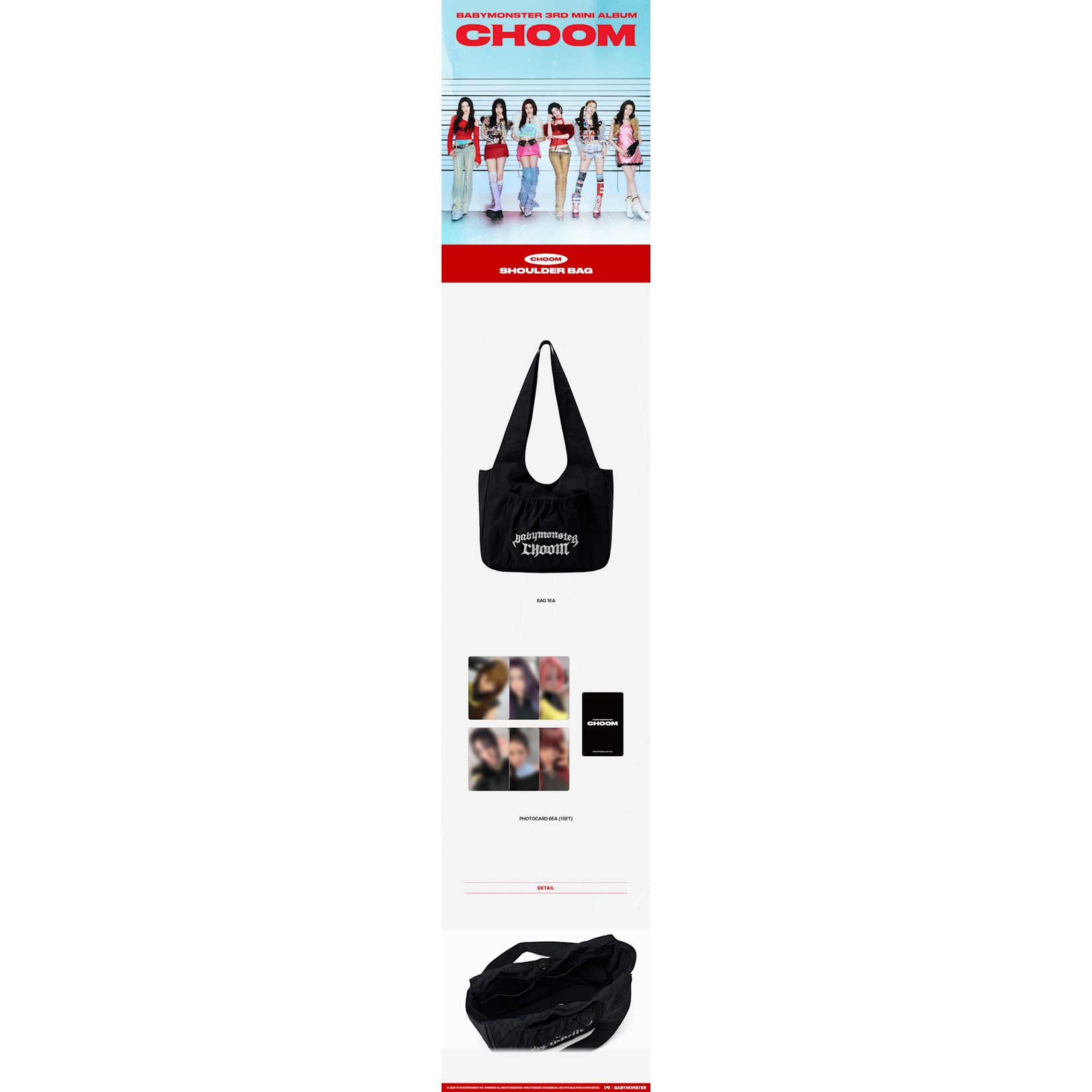 BABYMONSTER BABYMONSTER - [CHOOM] BABYMONSTER SHOULDER BAG