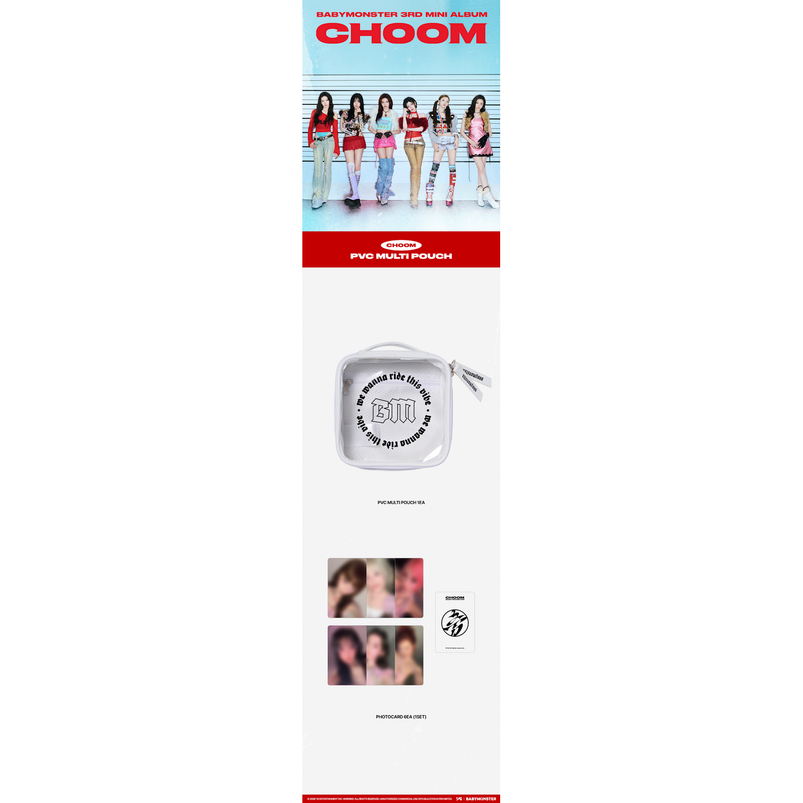BABYMONSTER BABYMONSTER - [CHOOM] BABYMONSTER PVC MULTI POUCH