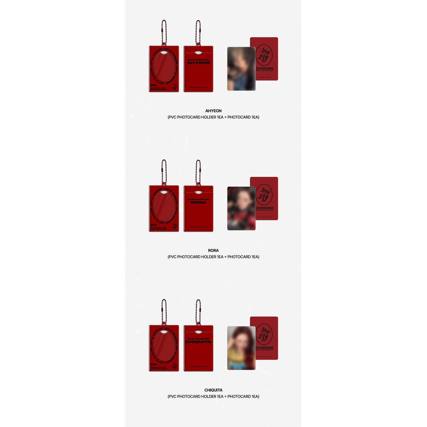 BABYMONSTER BABYMONSTER - [CHOOM] BABYMONSTER PVC PHOTOCARD HOLDER