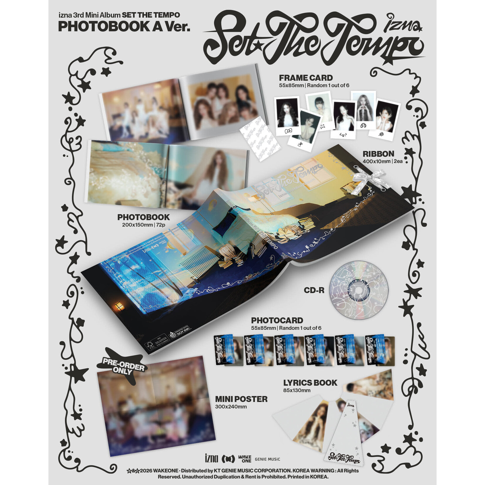 izna izna - 3rd Mini Album [SET THE TEMPO] (Photobook Ver.)