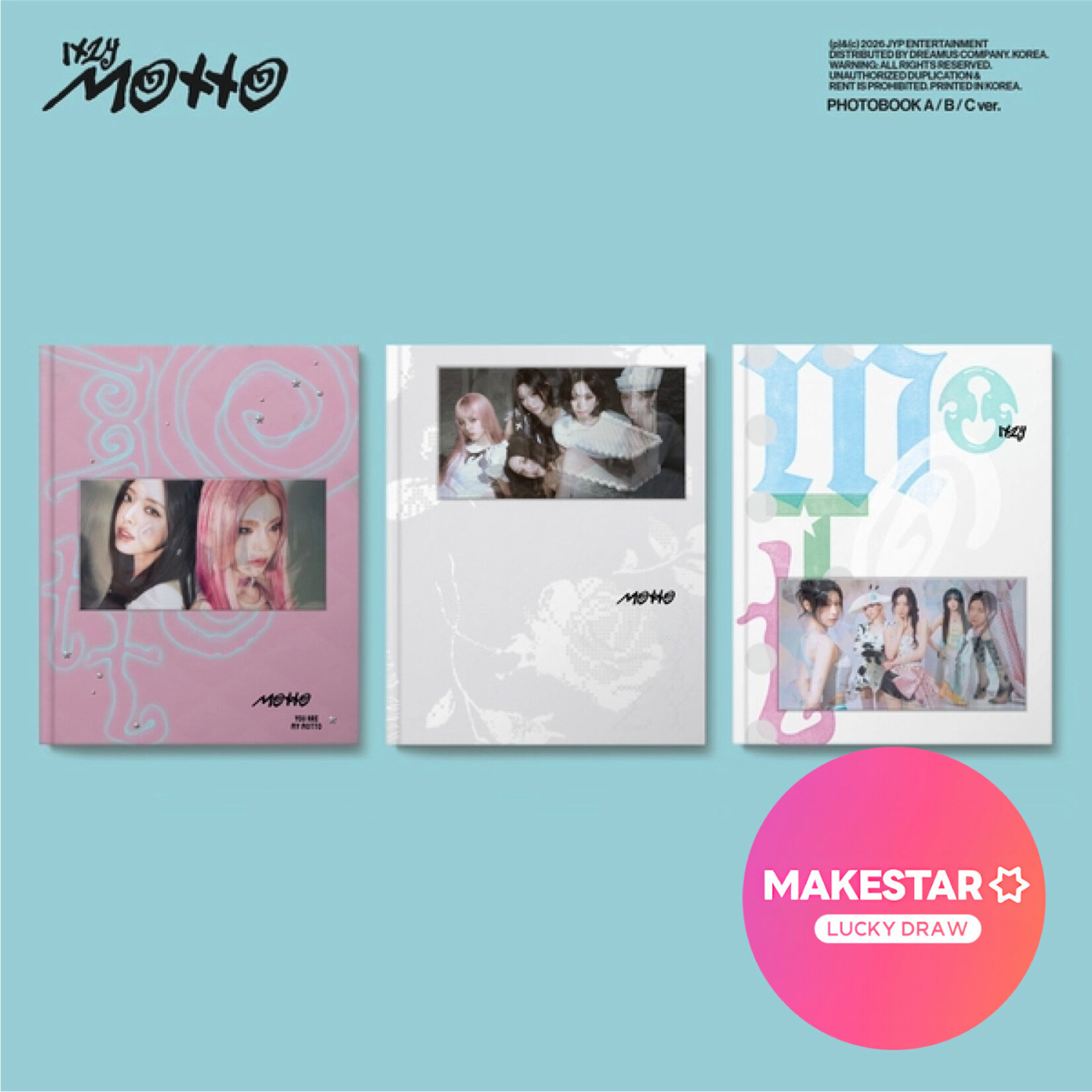 Itzy (LUCKY DRAW) ITZY - [Motto] (PHOTOBOOK Ver.) + Random Photocard (MAKESTAR)