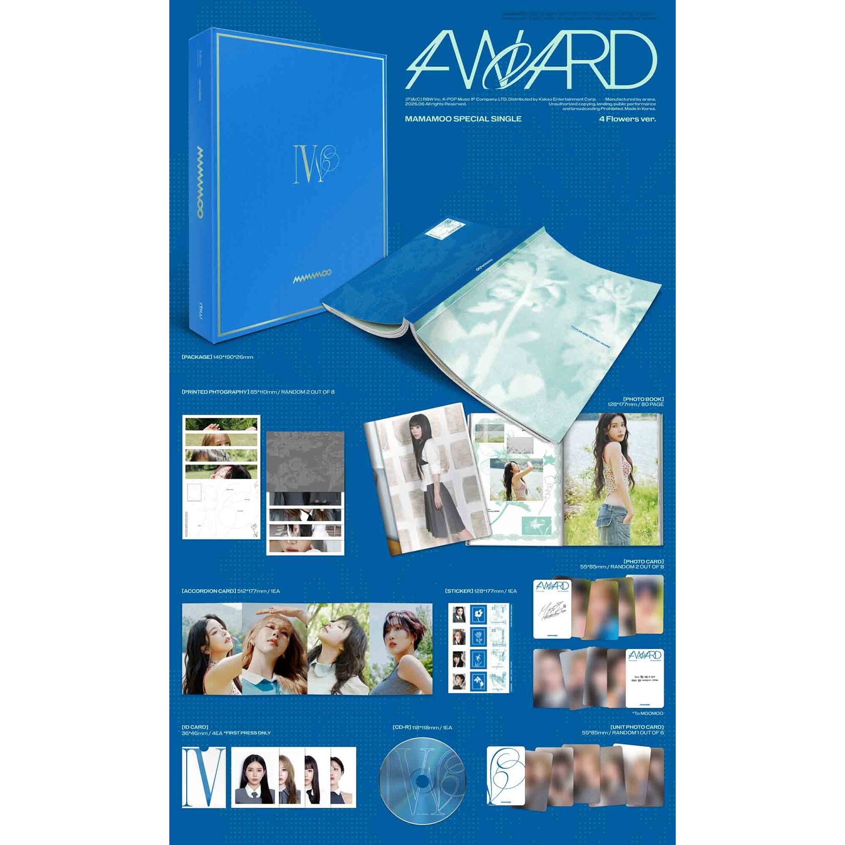 Mamamoo Mamamoo - Special Single [4WARD] (4 Flowers ver.)