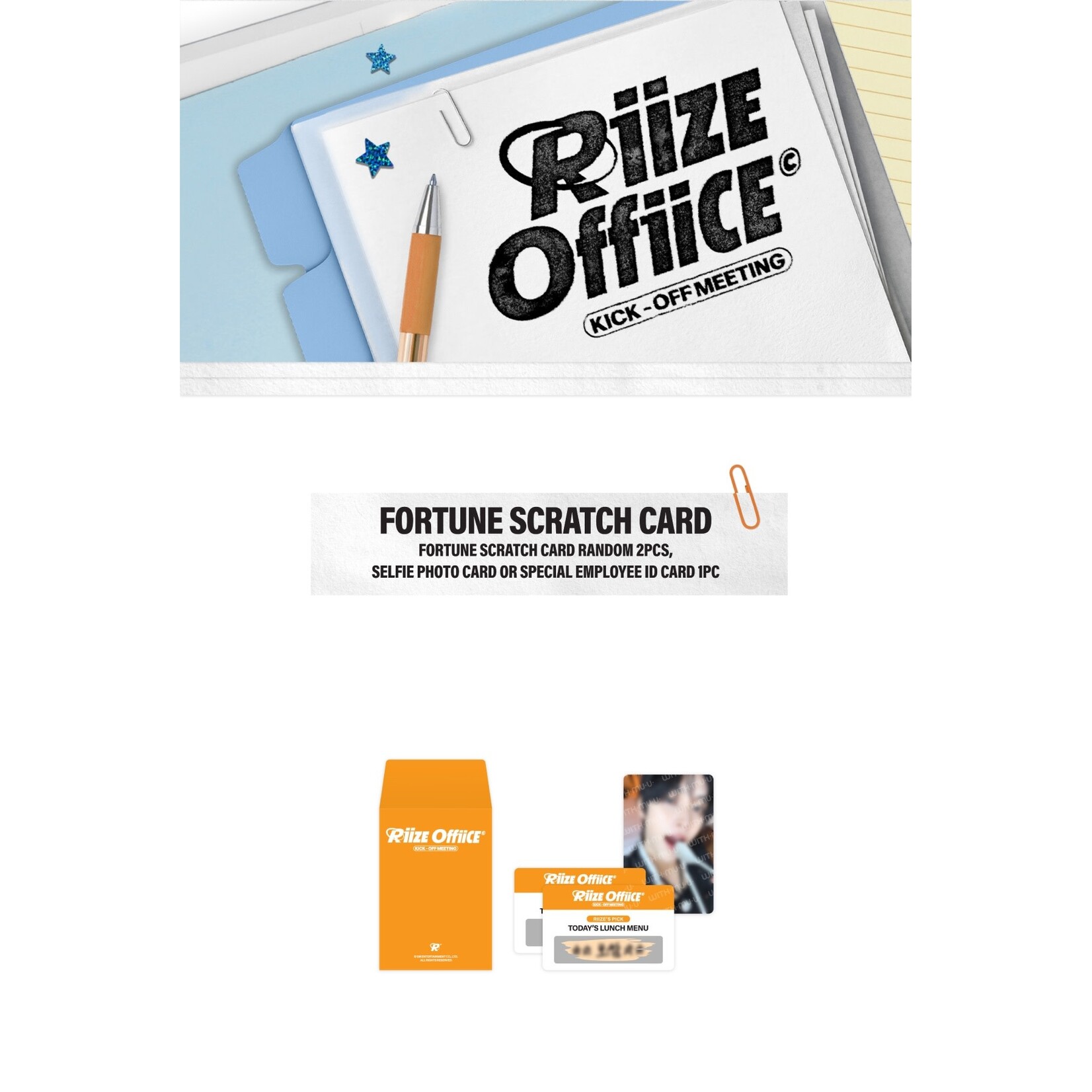Riize RIIZE - 2026 RIIZE 1000 DAYS FAN PARTY  MD : FORTUNE SCRATCH CARD