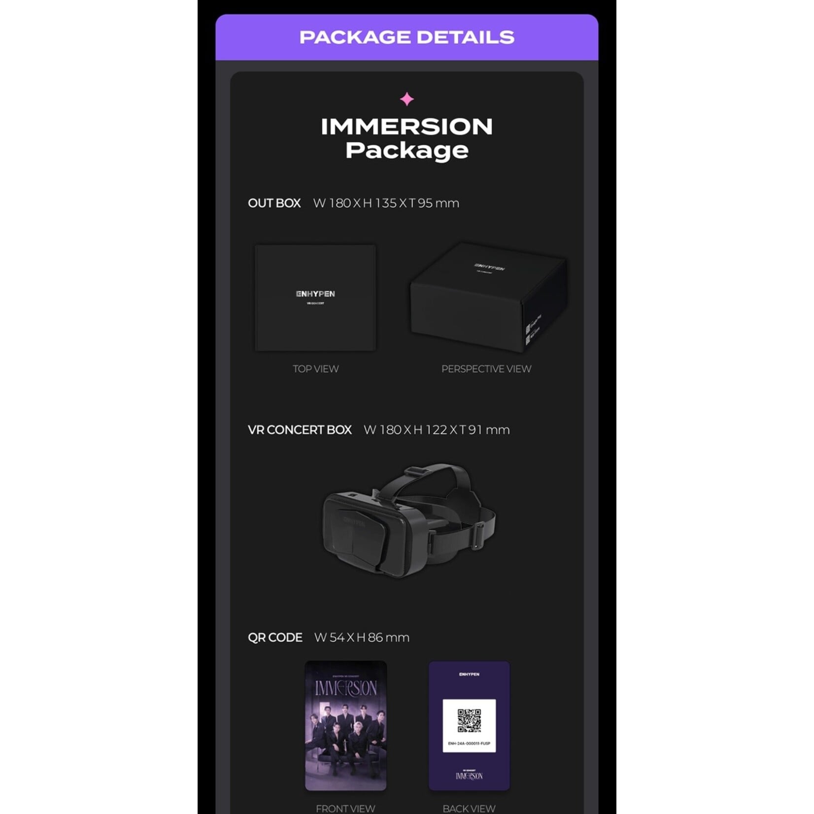 Enhypen ENHYPEN - [VR CONCERT BOX] (IMMERSION Package)