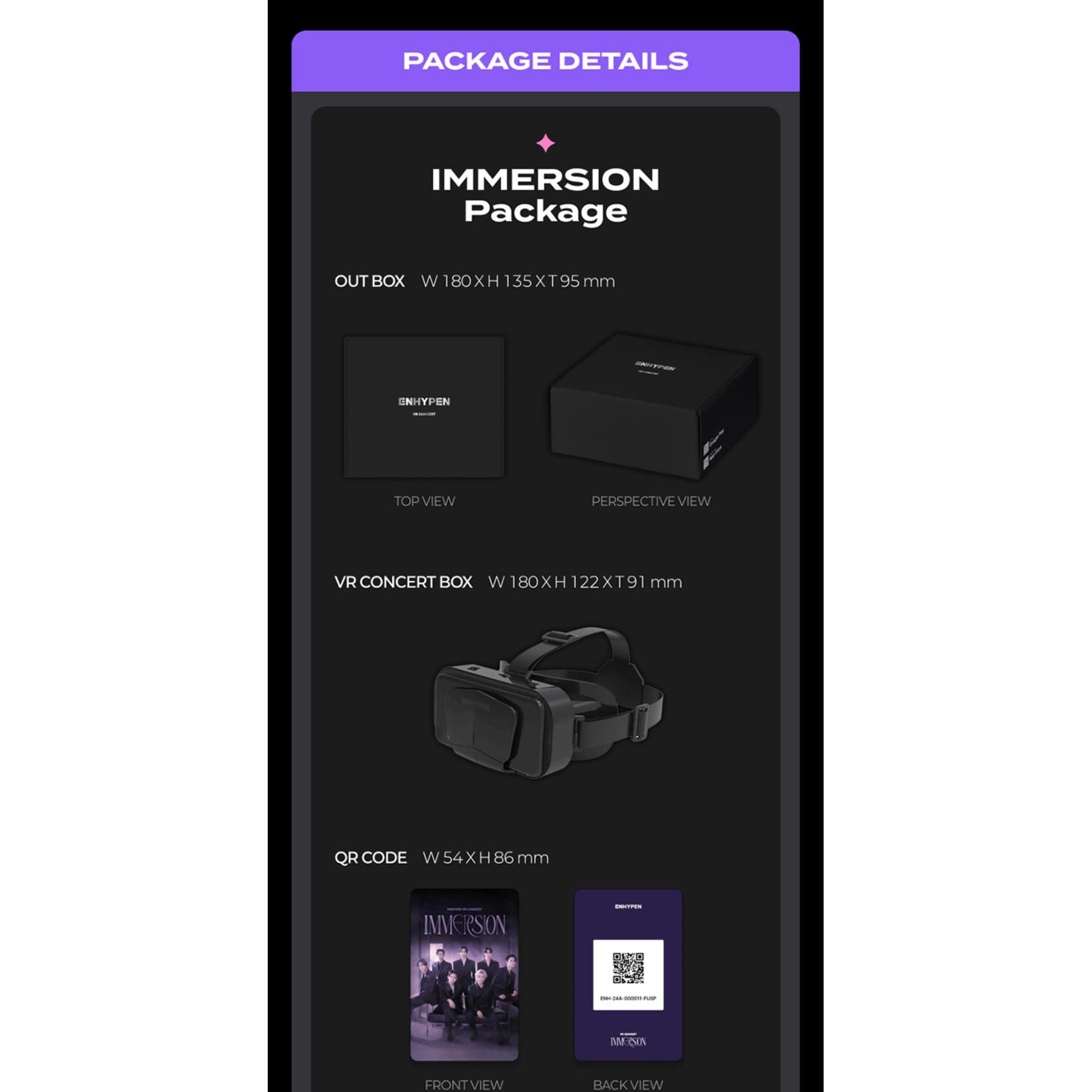 Enhypen ENHYPEN - [VR CONCERT BOX] (IMMERSION Package)