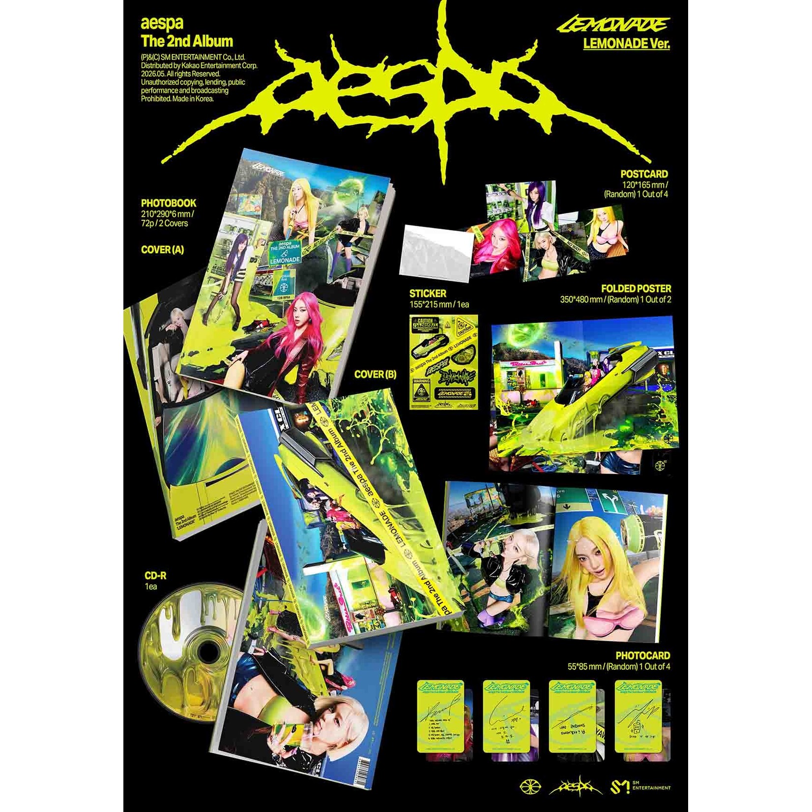 Aespa aespa - 2ND ALBUM [LEMONADE] (LEMONADE Ver.)