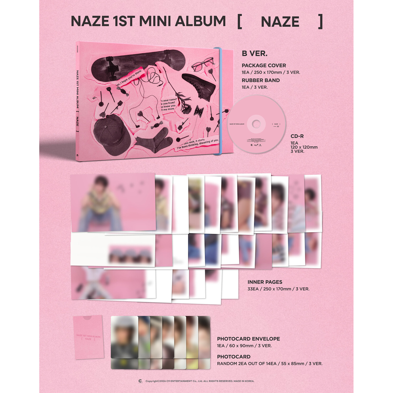 NAZE NAZE - 1ST MINI ALBUM [NAZE] (Photobook Ver.)
