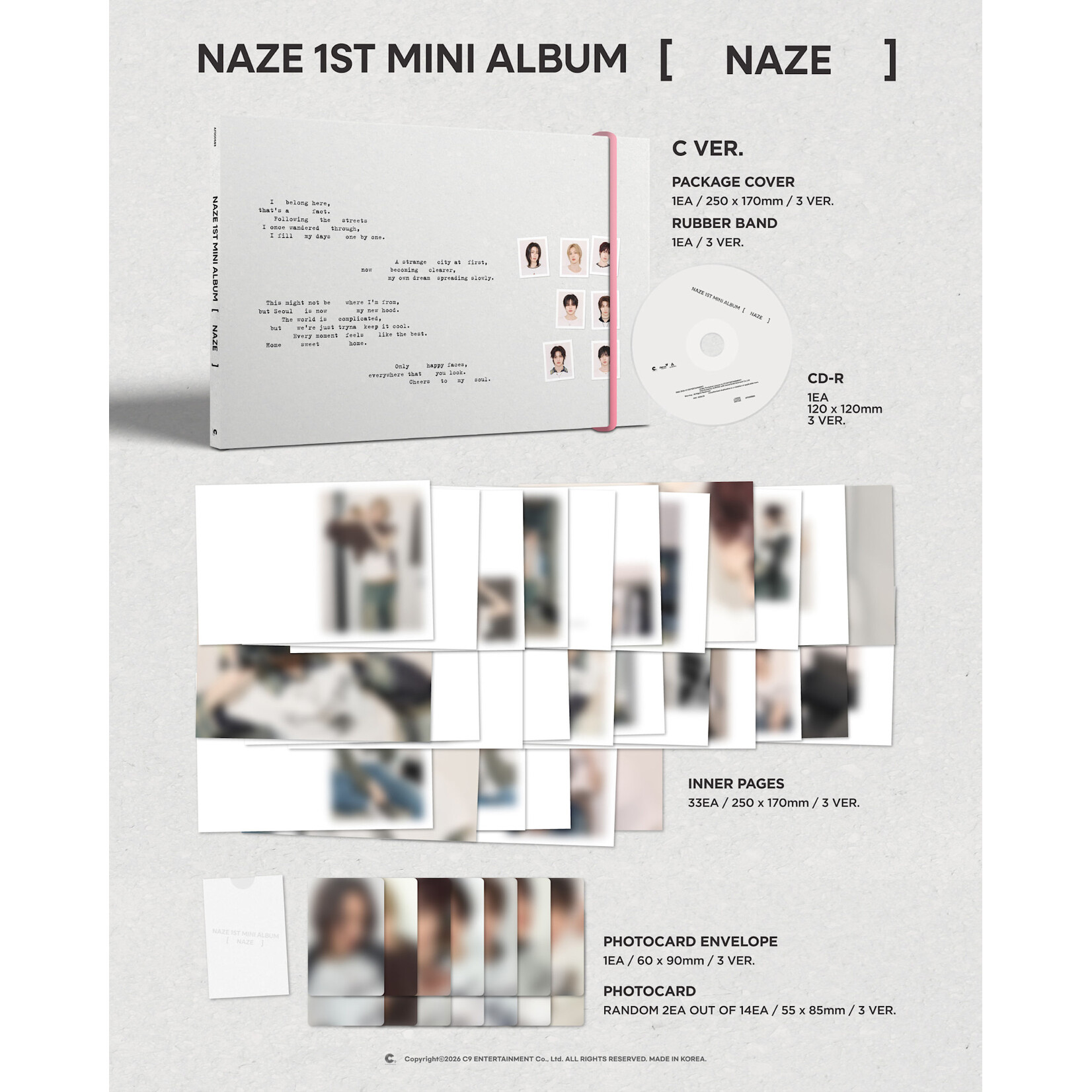 NAZE NAZE - 1ST MINI ALBUM [NAZE] (Photobook Ver.)