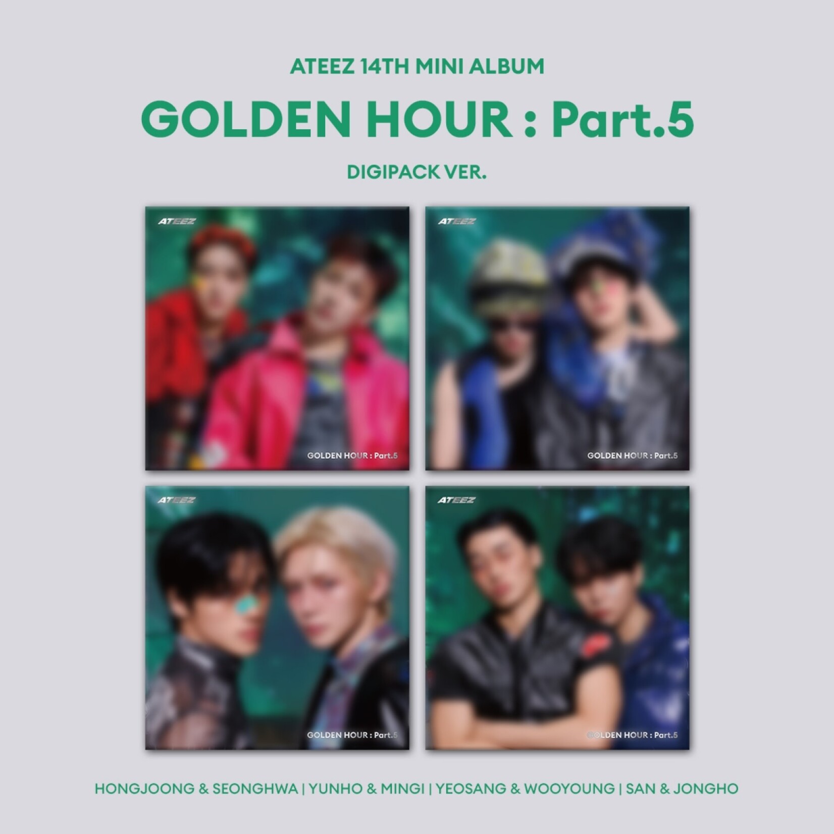 ATEEZ ATEEZ - 14th Mini [GOLDEN HOUR : Part.5] (DIGIPACK UNIT VER.)
