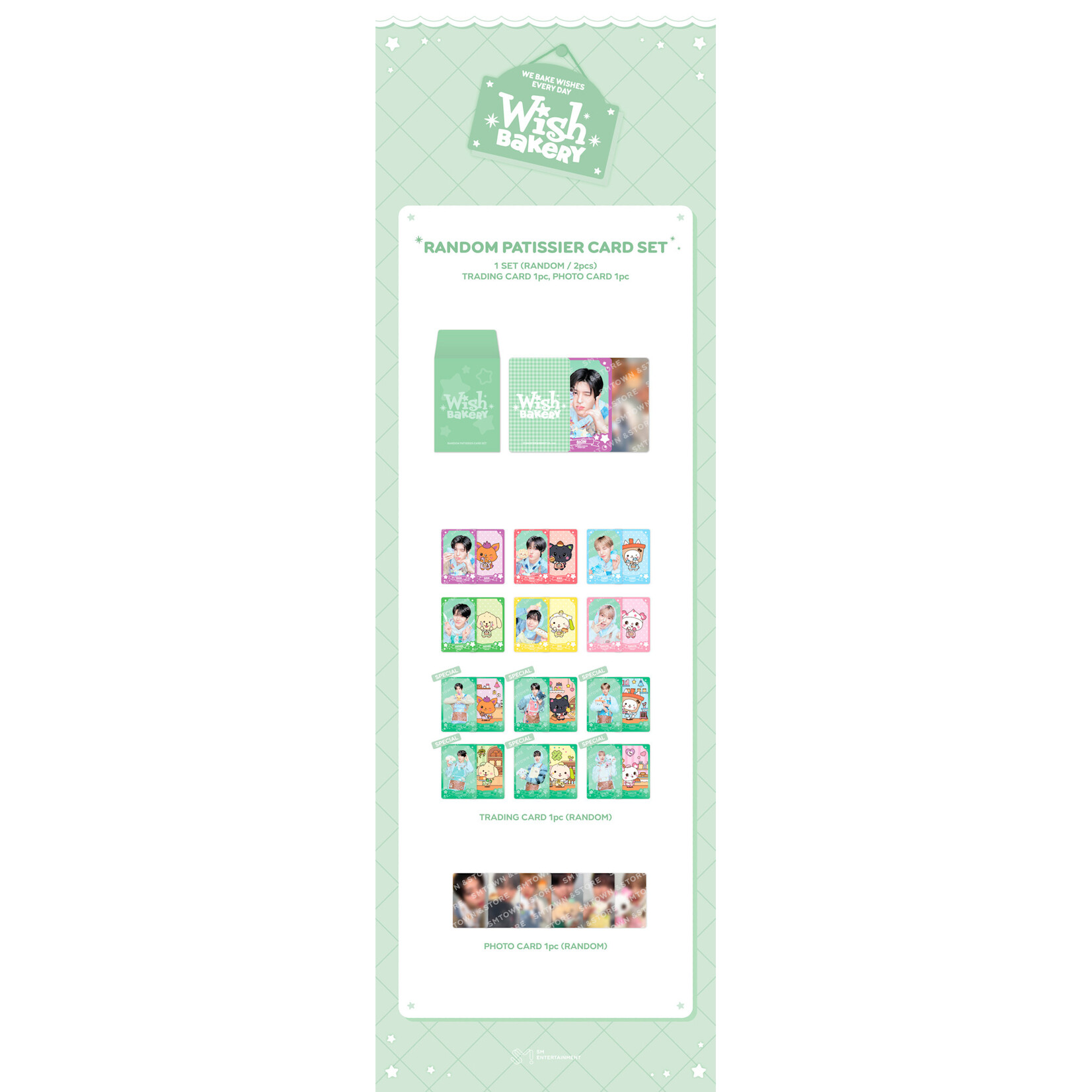 NCT NCT WISH [2026 POP-UP [WISH BAKERY] MD] RANDOM PATISSIER CARD SET