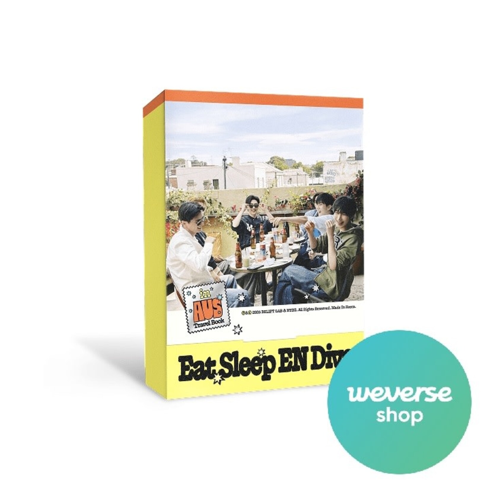 Enhypen ENHYPEN - TRAVEL BOOK Eat Sleep EN Dive in AUS + Weverse Gift (WS)