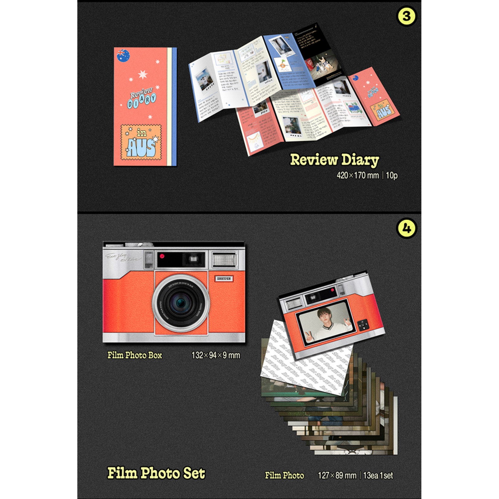 Enhypen ENHYPEN - TRAVEL BOOK Eat Sleep EN Dive in AUS + Weverse Gift (WS)