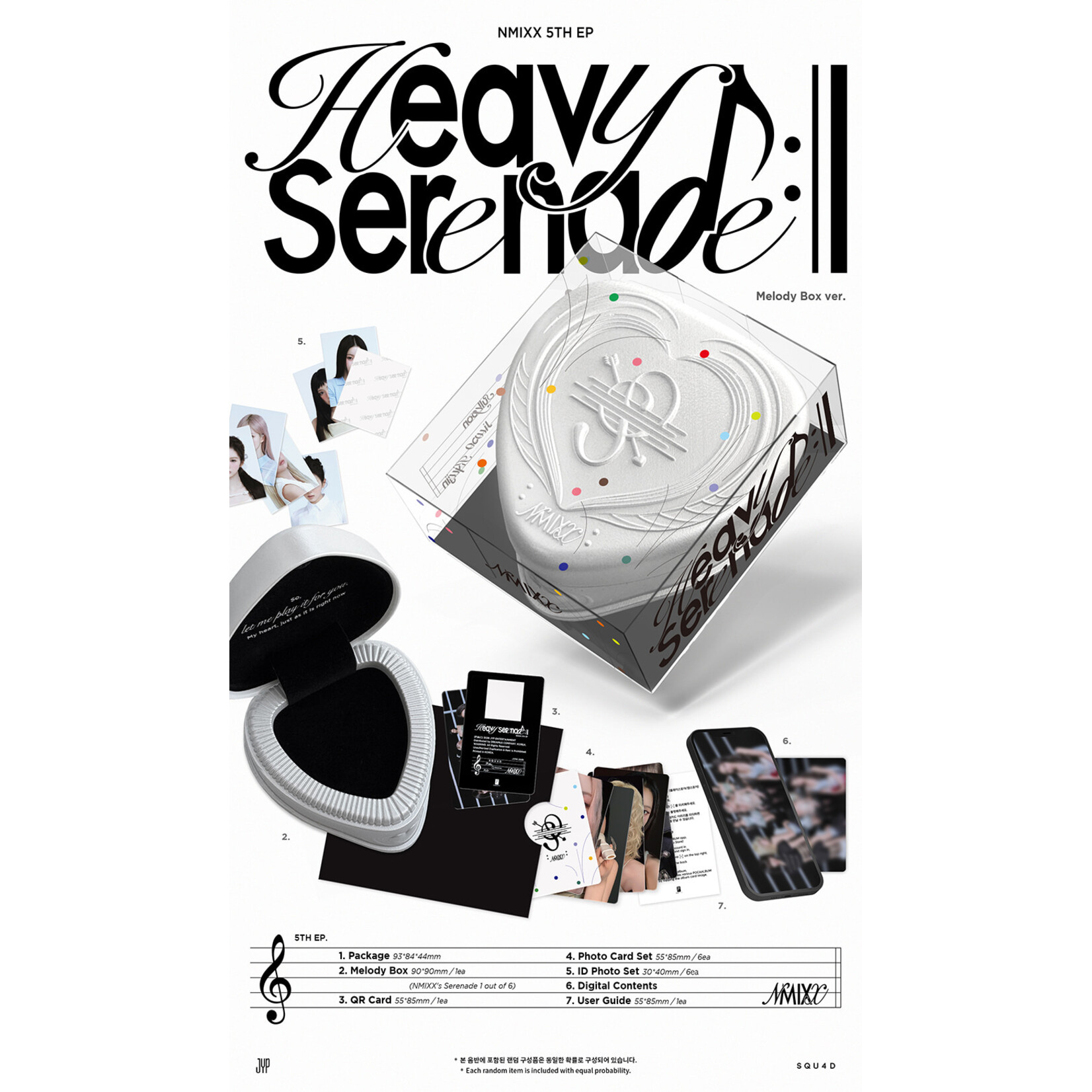 NMIXX NMIXX - 5TH EP [Heavy Serenade] (Melody Box Ver.) + Random Photocard (APPLE MUSIC)