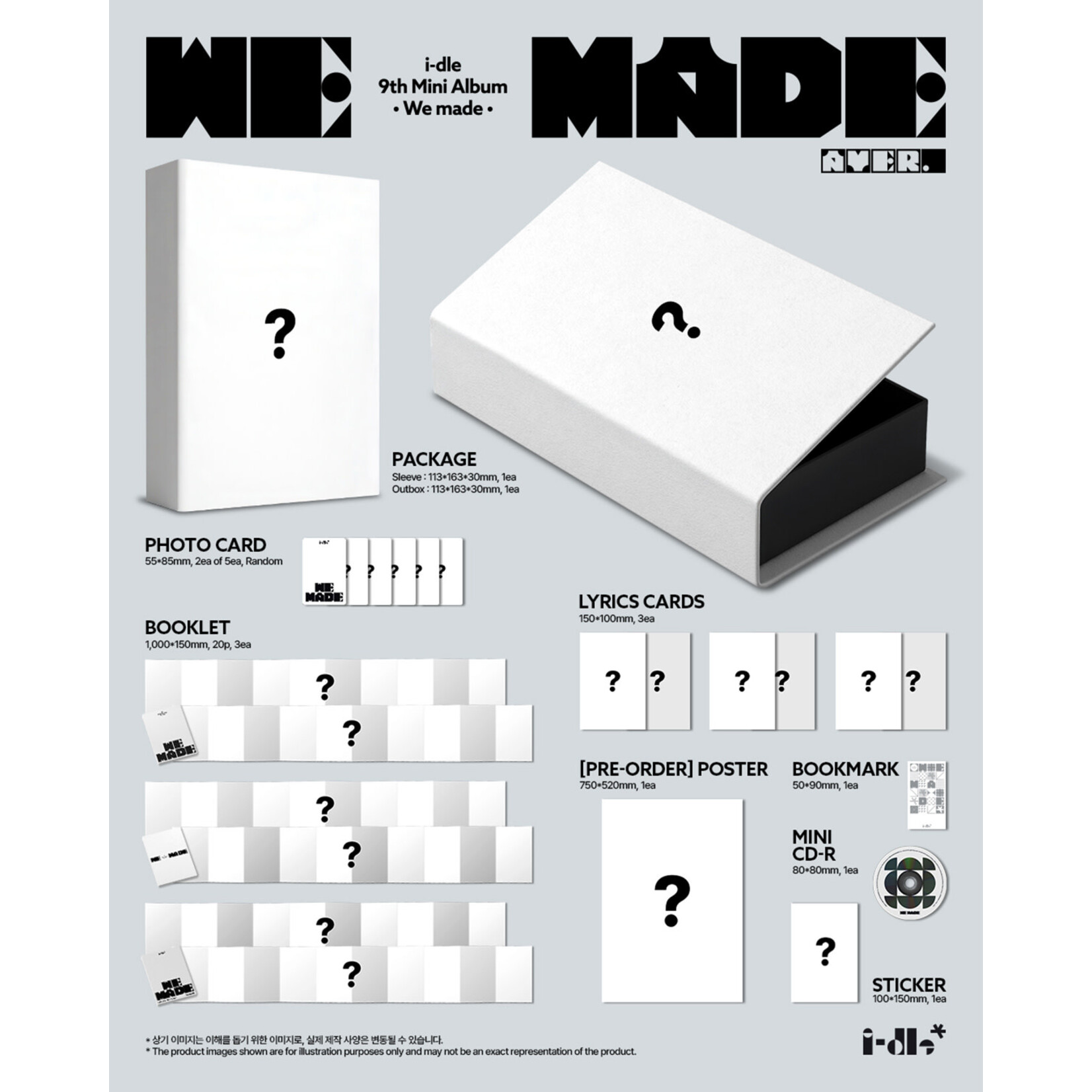 i-dle* i-dle - 9th Mini Album [We made] + Random Photocard (MUSICPLANT)