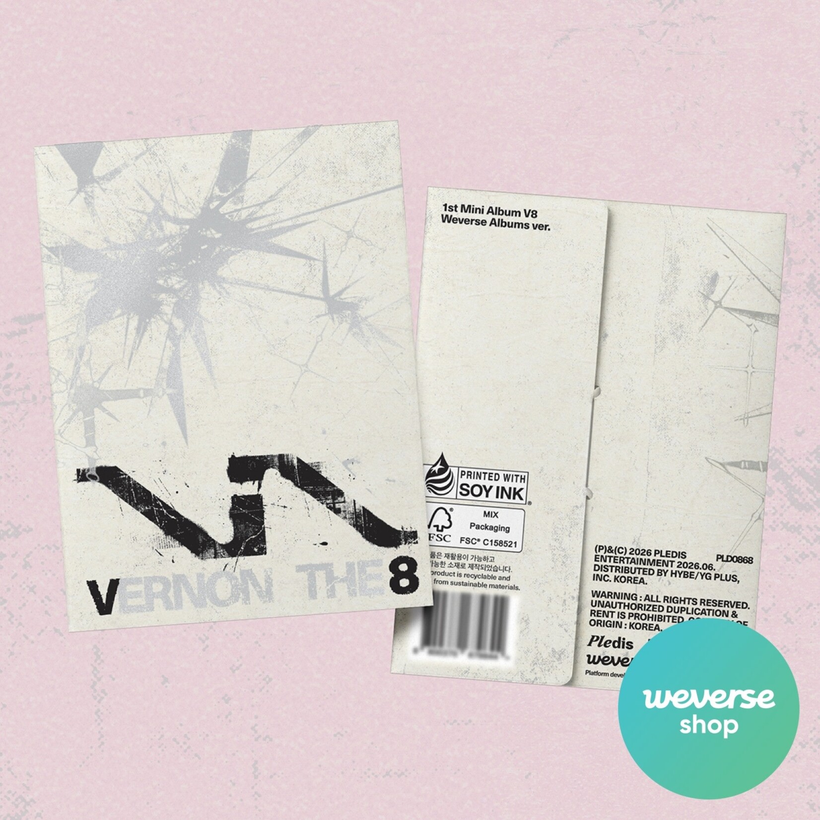 Seventeen V8 (SEVENTEEN) - 1st Mini Album 'V8' Weverse Albums ver. + Weverse Gift (WS)