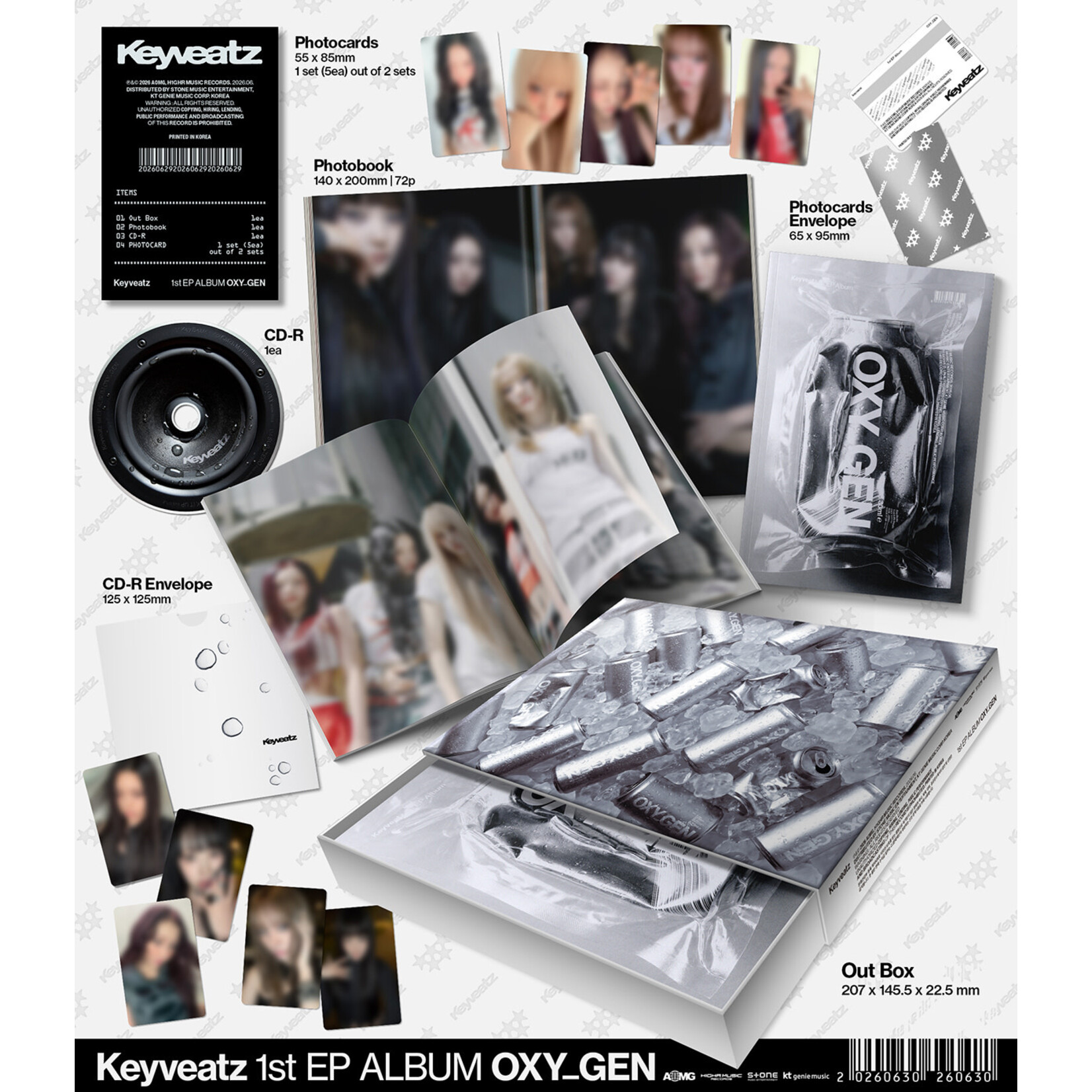 KEYVEATZ Keyveatz - 1st EP ALBUM [OXY_GEN]