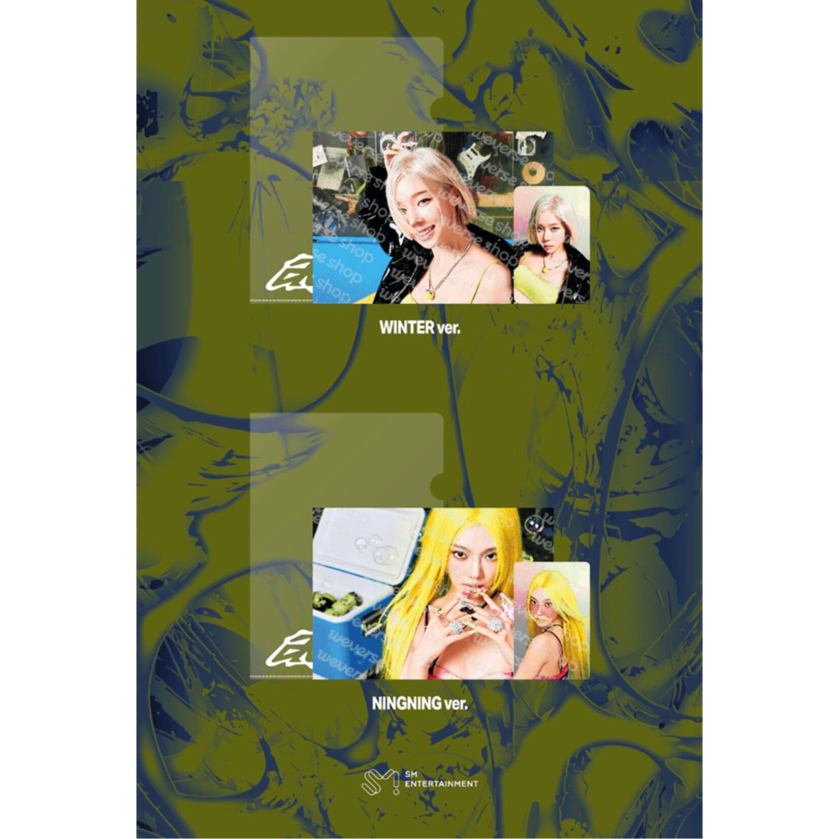 Aespa aespa - [aespa WEEK - MAKE IT LEMONADE MD] POSTCARD + HOLOGRAM PHOTO CARD (LEMONADE Ver)