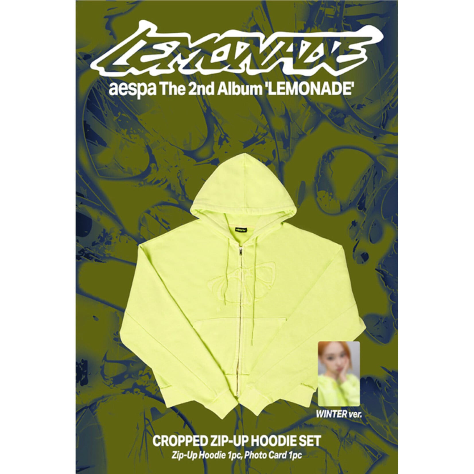 Aespa aespa - [aespa WEEK - MAKE IT LEMONADE MD] CROPPED ZIP-UP HOODIE SET