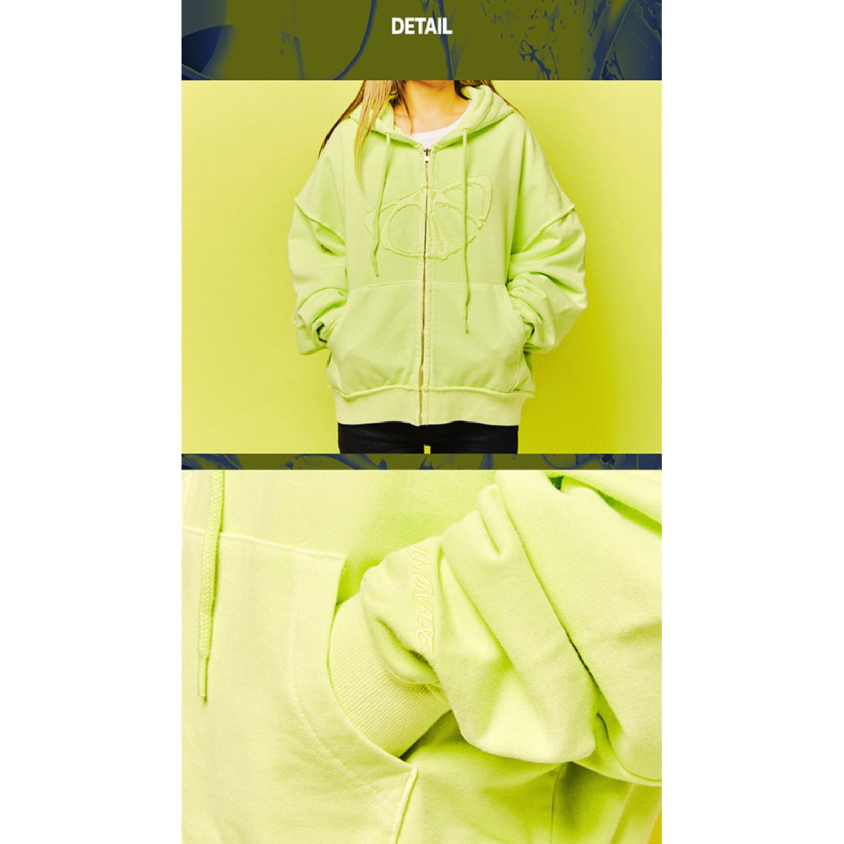 Aespa aespa - [aespa WEEK - MAKE IT LEMONADE MD] CROPPED ZIP-UP HOODIE SET