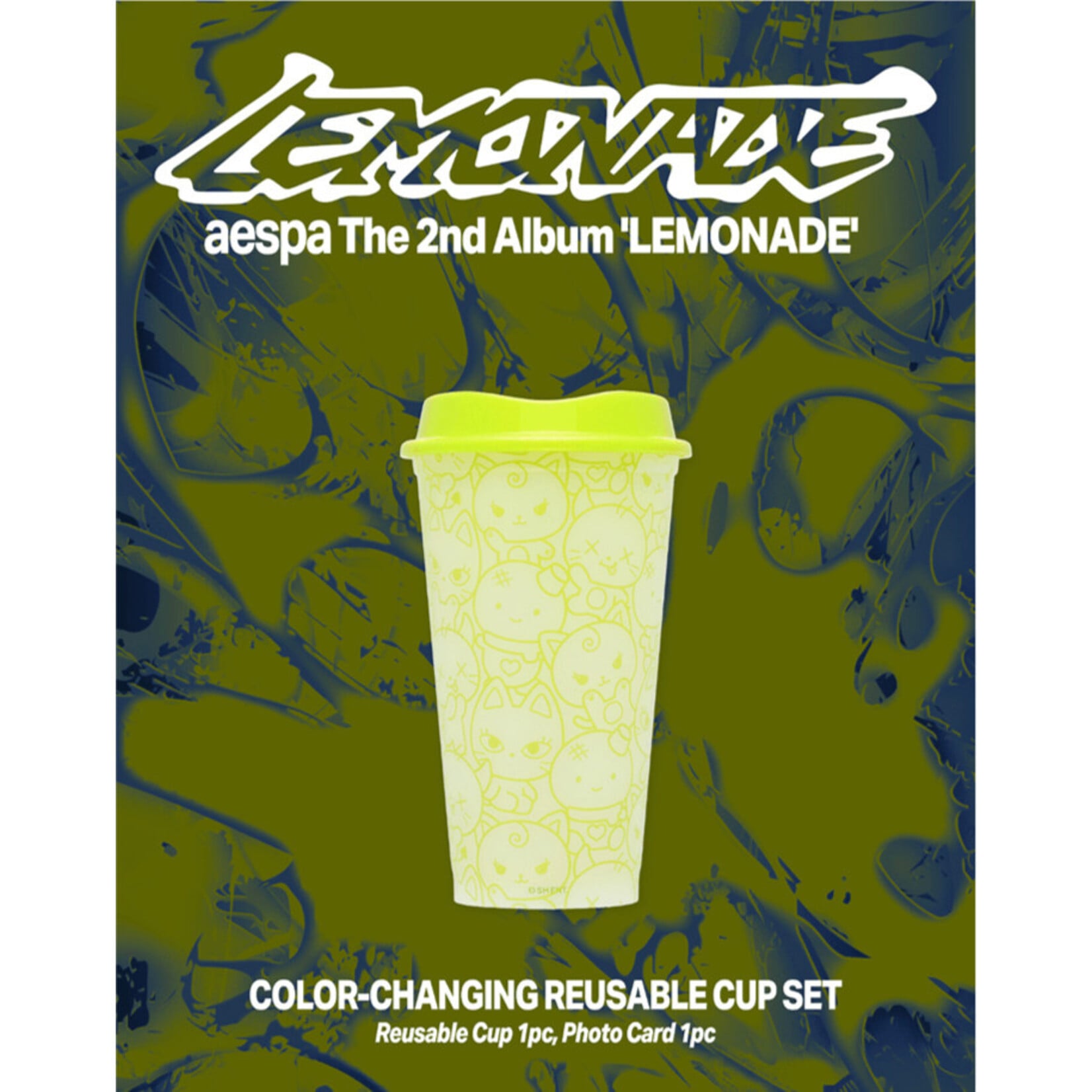 Aespa aespa - [aespa WEEK - MAKE IT LEMONADE MD] COLOR-CHANGING REUSABLE CUP SET