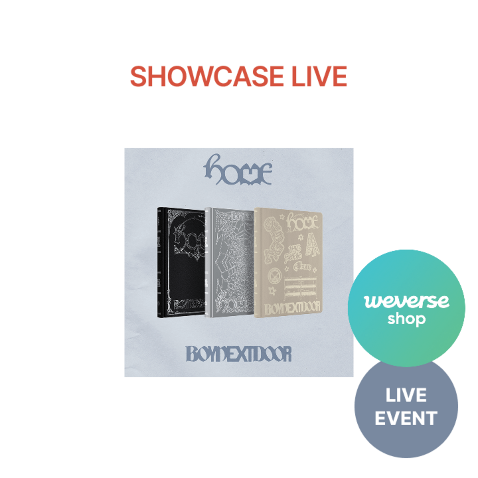 BoyNextDoor [SHOWCASE LIVE] BOYNEXTDOOR - 1st Studio Album [HOME] (Photobook Ver.) + Random Photocard (WS)