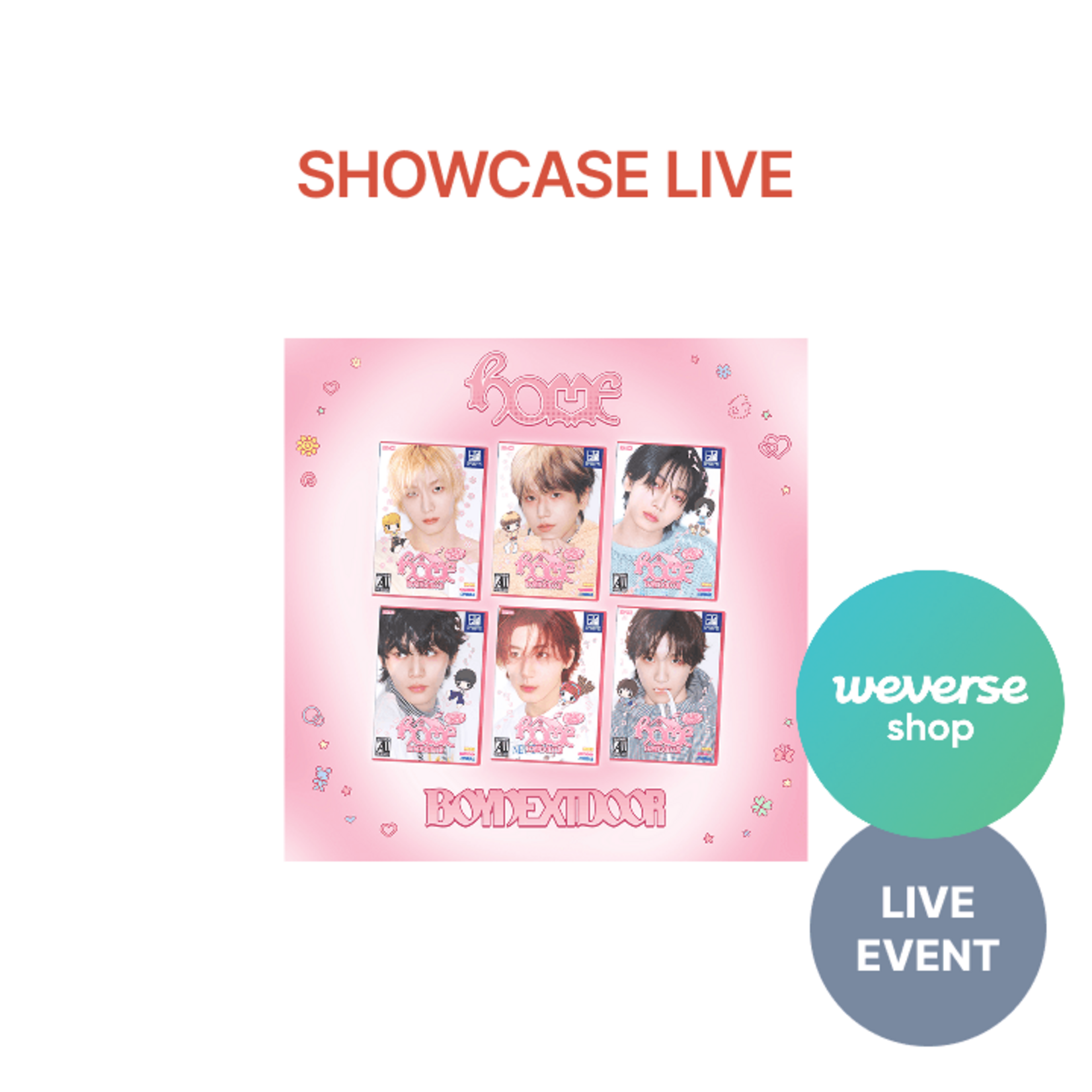 BoyNextDoor [SHOWCASE LIVE] 1st Studio Album [HOME] (SWEET HOME ver.) + Random Photocard (WS)