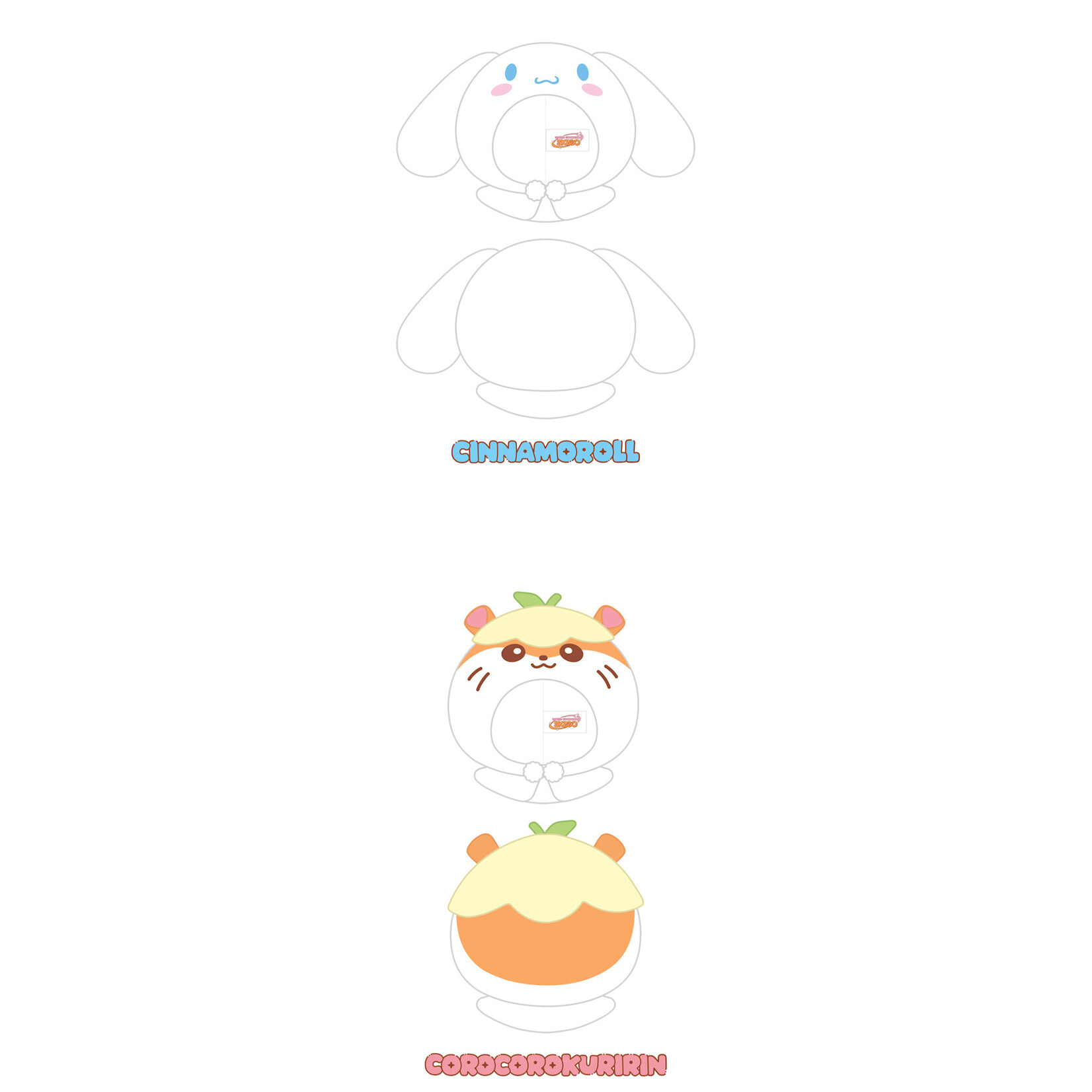 Stray Kids Stray Kids - 10CM SKZOO PLUSH OUTFIT (SANRIO CHARACTERS Ver.) - SKZOO X SANRIO CHARACTERS