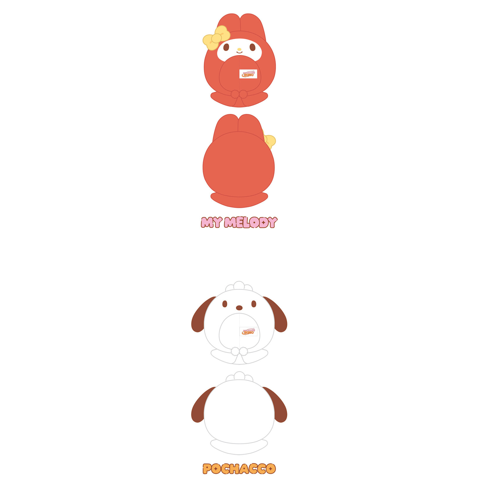 Stray Kids Stray Kids - 10CM SKZOO PLUSH OUTFIT (SANRIO CHARACTERS Ver.) - SKZOO X SANRIO CHARACTERS