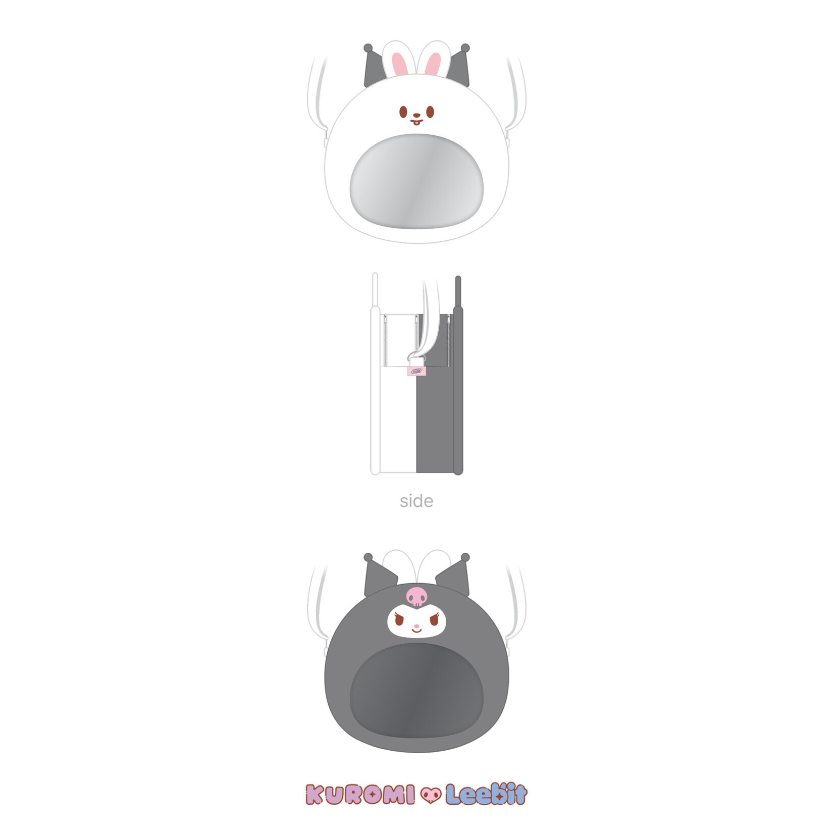 Stray Kids Stray Kids - PLUSH PVC CROSS BAG - SKZOO X SANRIO CHARACTERS