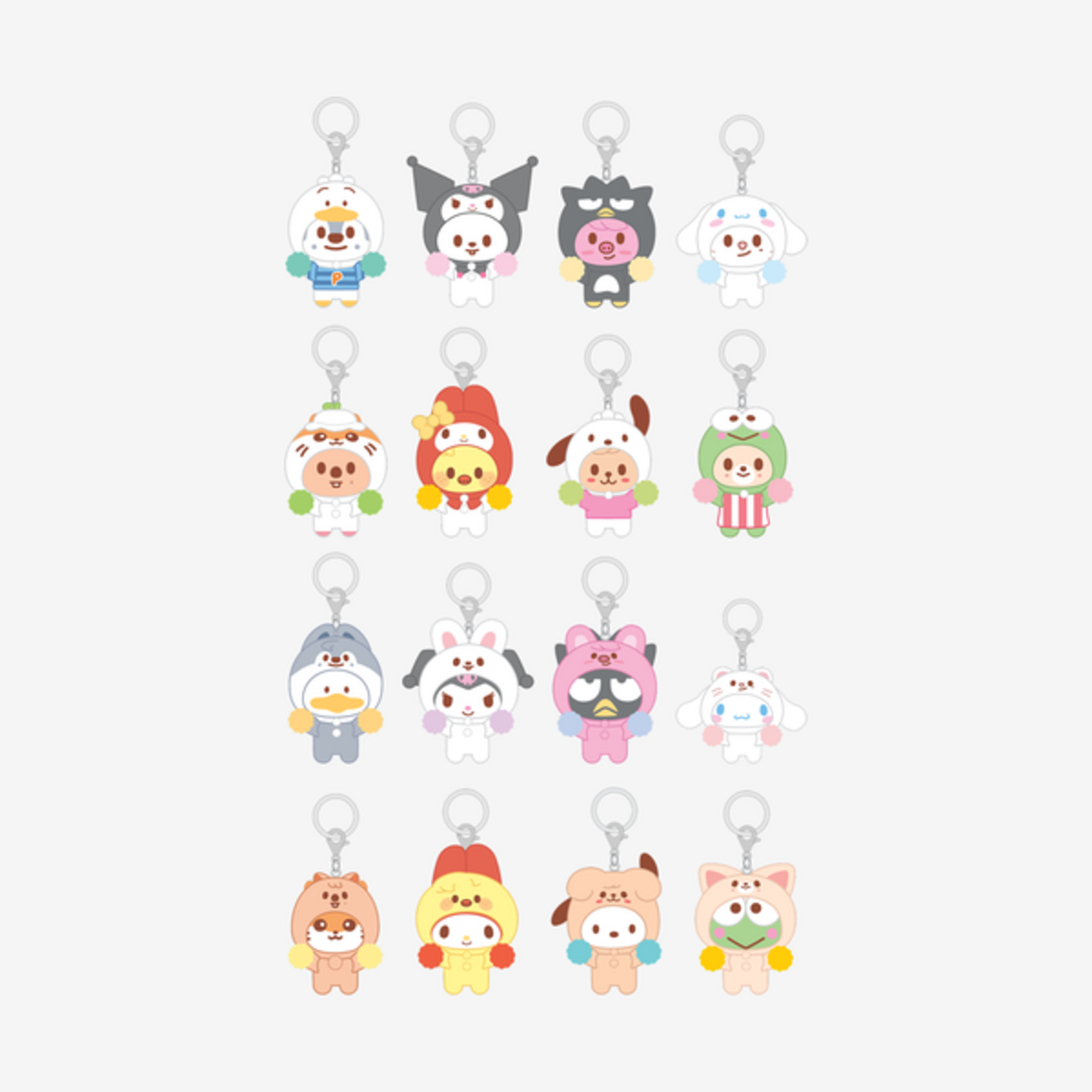 Stray Kids Stray Kids - SECRET FLOCKED FIGURE KEYRING (CHEER UP Ver.) - SKZOO X SANRIO CHARACTERS (RANDOM)