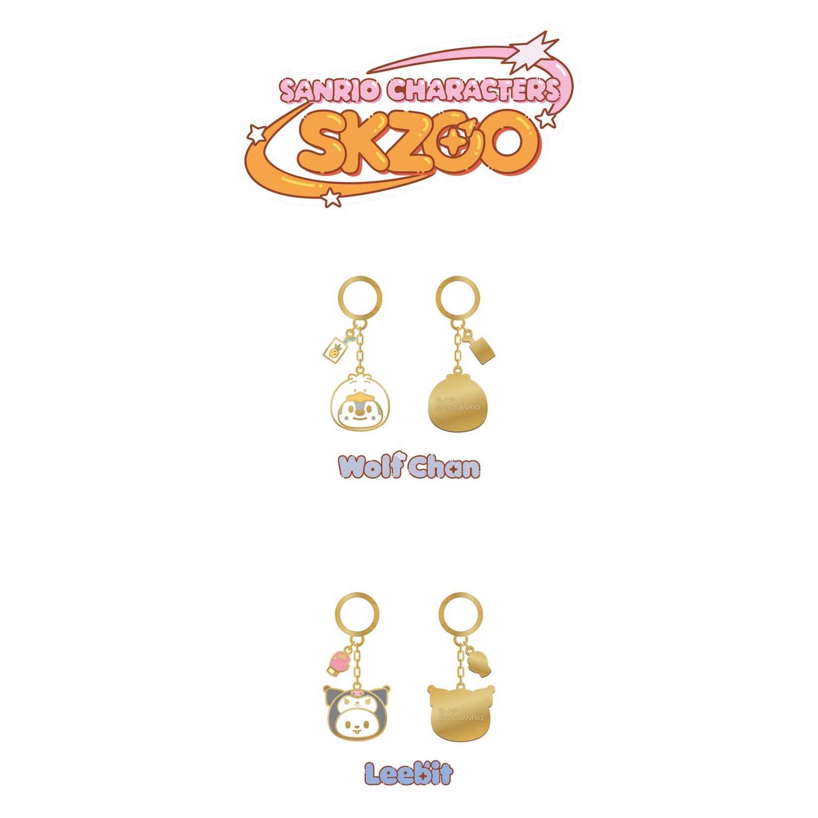 Stray Kids Stray Kids - METAL KEYRING - SKZOO X SANRIO CHARACTERS