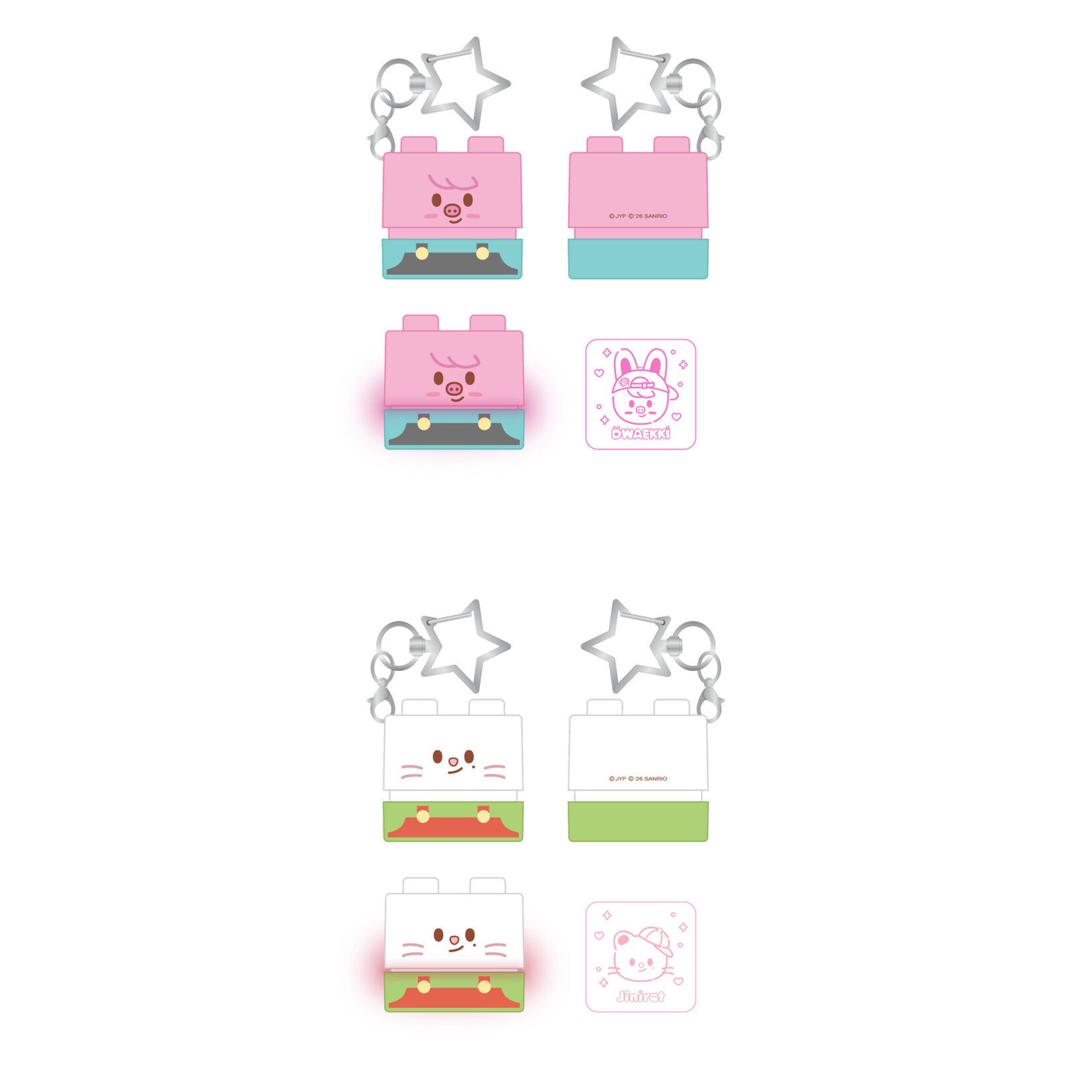 Stray Kids Stray Kids - SECRET BLOCK STAMP - SKZOO X SANRIO CHARACTERS (RANDOM)
