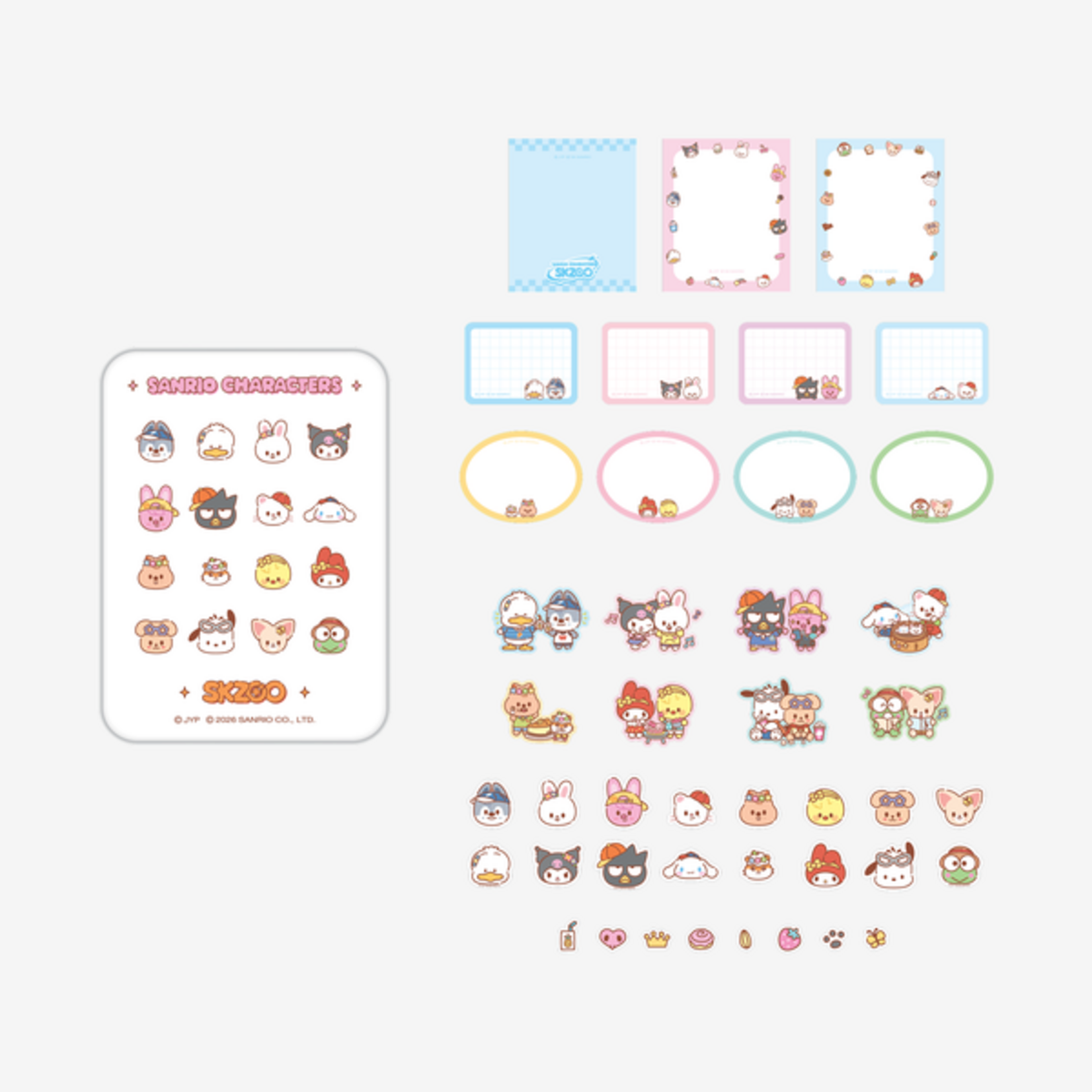 Stray Kids Stray Kids - TIN CASE STICKY NOTE SET - SKZOO X SANRIO CHARACTERS