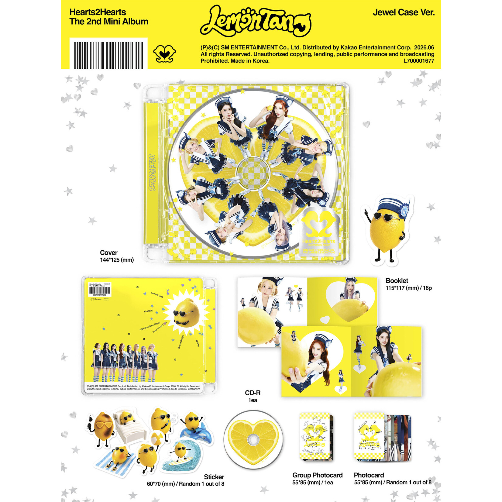 Hearts2Hearts Hearts2Hearts - 2nd Mini Album [Lemon Tang] (Jewel Case Ver.)