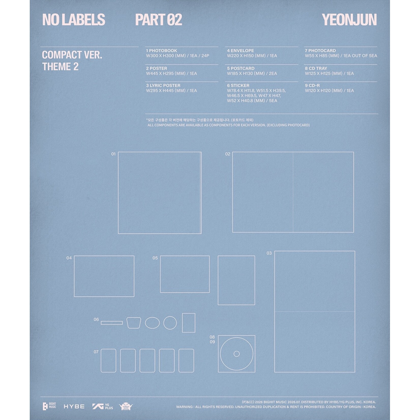 TXT YEONJUN - [NO LABELS: PART 02] (Compact Ver.)
