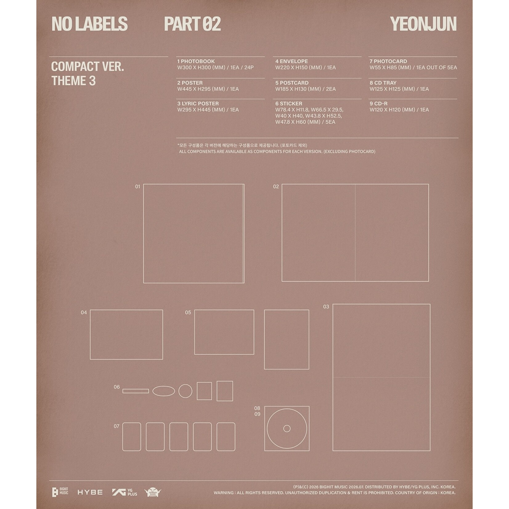 TXT YEONJUN - [NO LABELS: PART 02] (Compact Ver.)